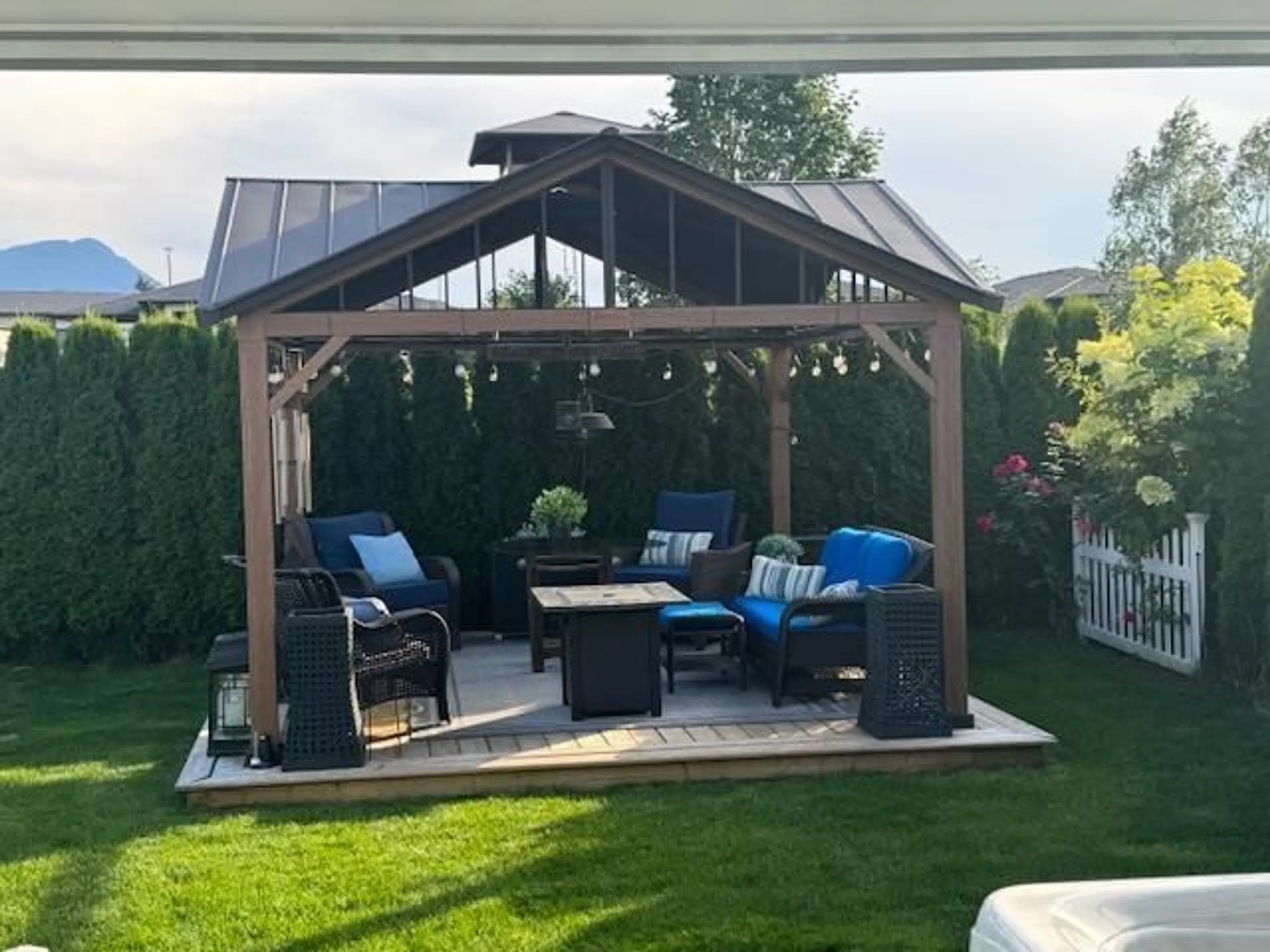 Patio, mountain view for 116 - 46213 HAKWELES ROAD, Chilliwack British Columbia V4Z0C5