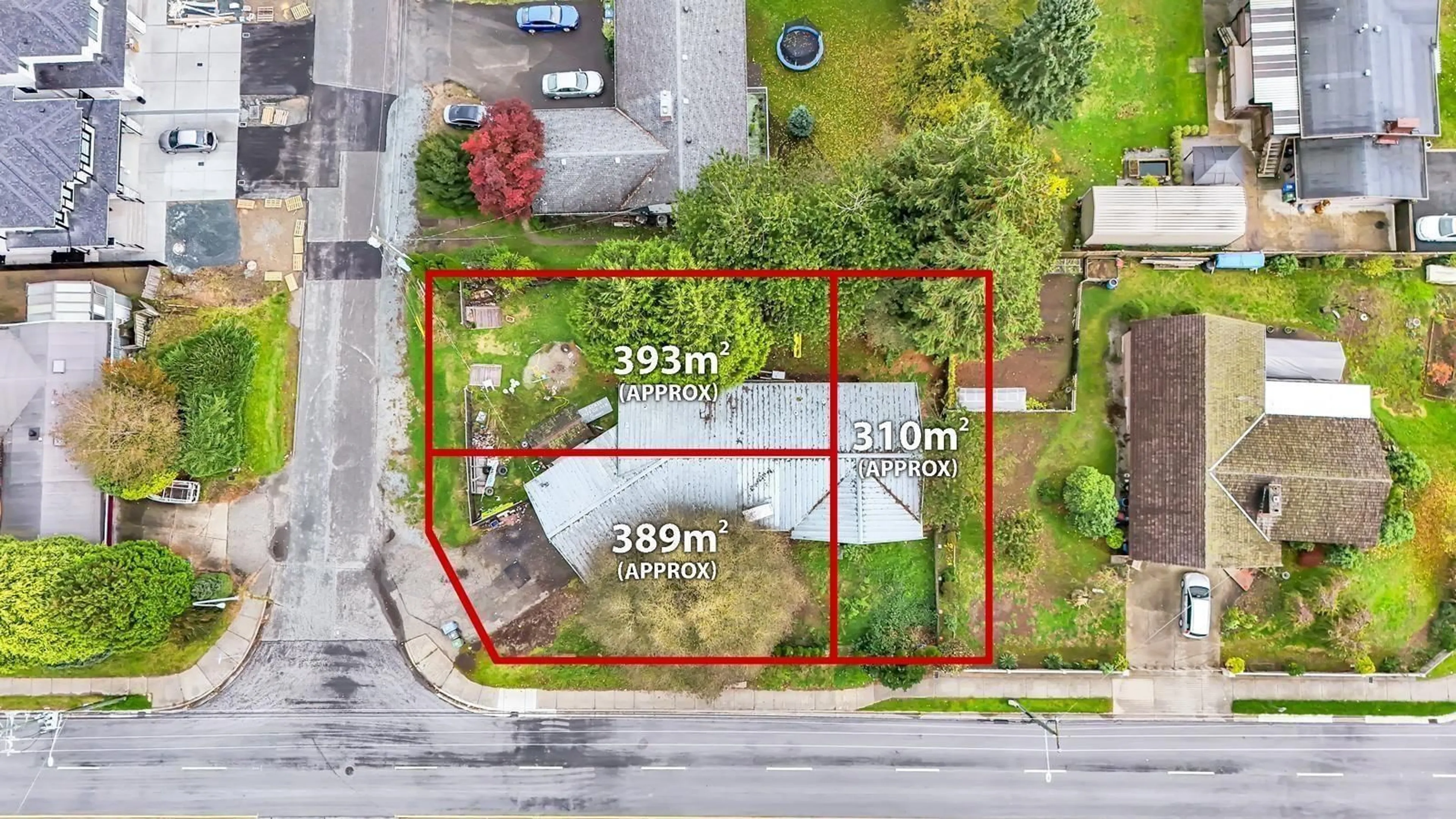 A pic from outside/outdoor area/front of a property/back of a property/a pic from drone, street for 2370 WARE STREET, Abbotsford British Columbia V2S3C8