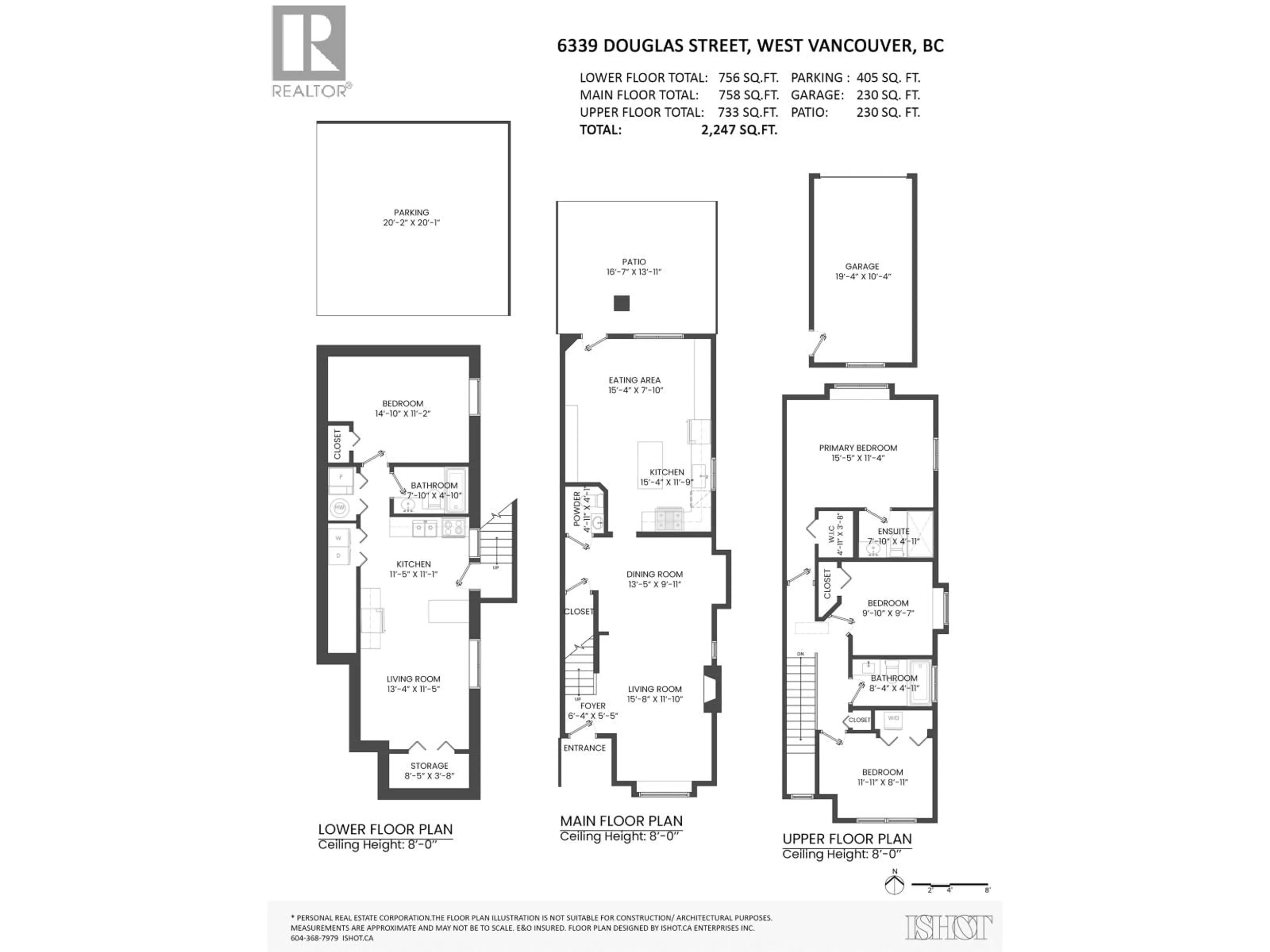 Floor plan for 6339 DOUGLAS STREET, West Vancouver British Columbia V7W2G1