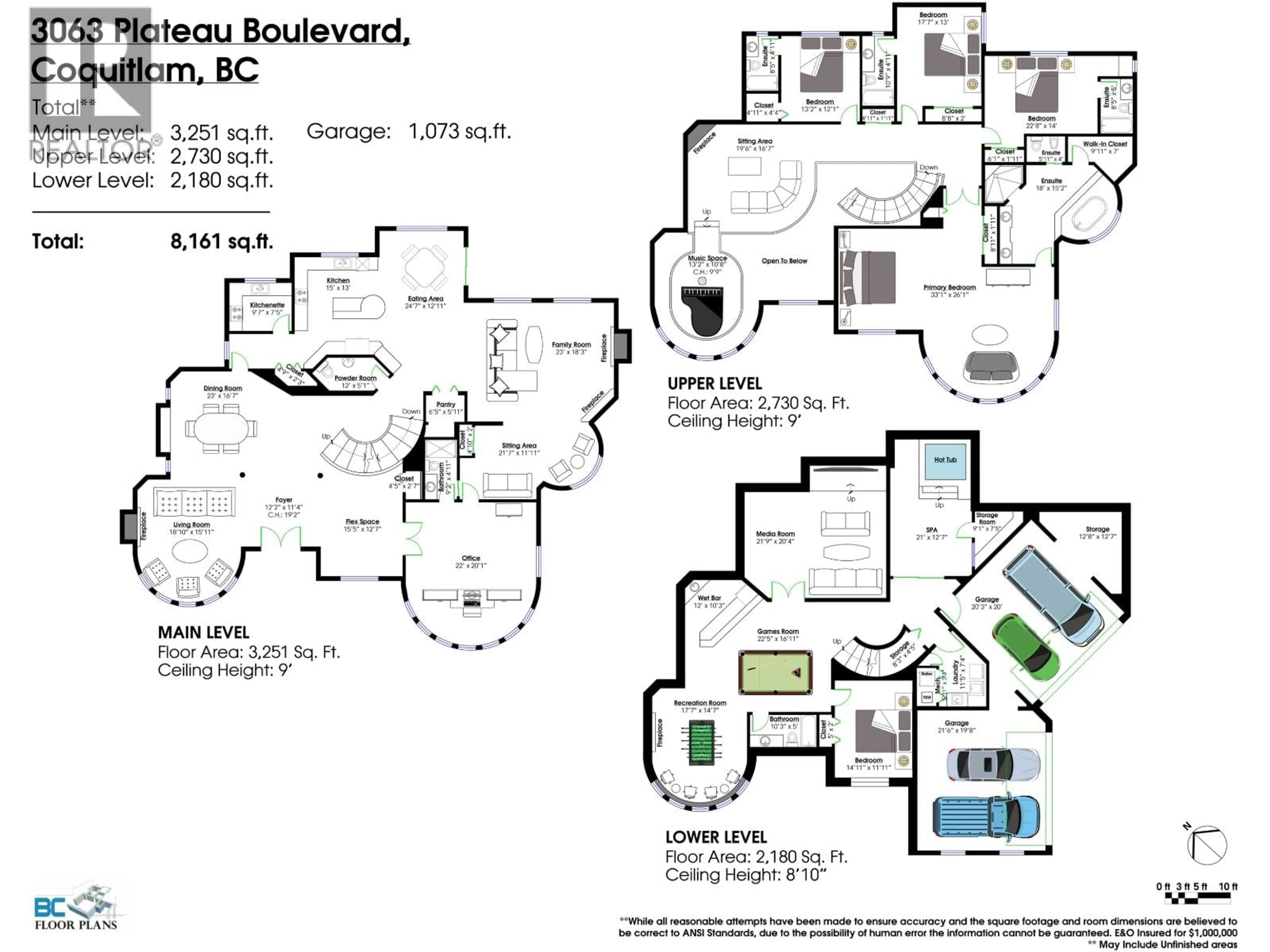 Floor plan for 3063 PLATEAU BOULEVARD, Coquitlam British Columbia V3E2Y7