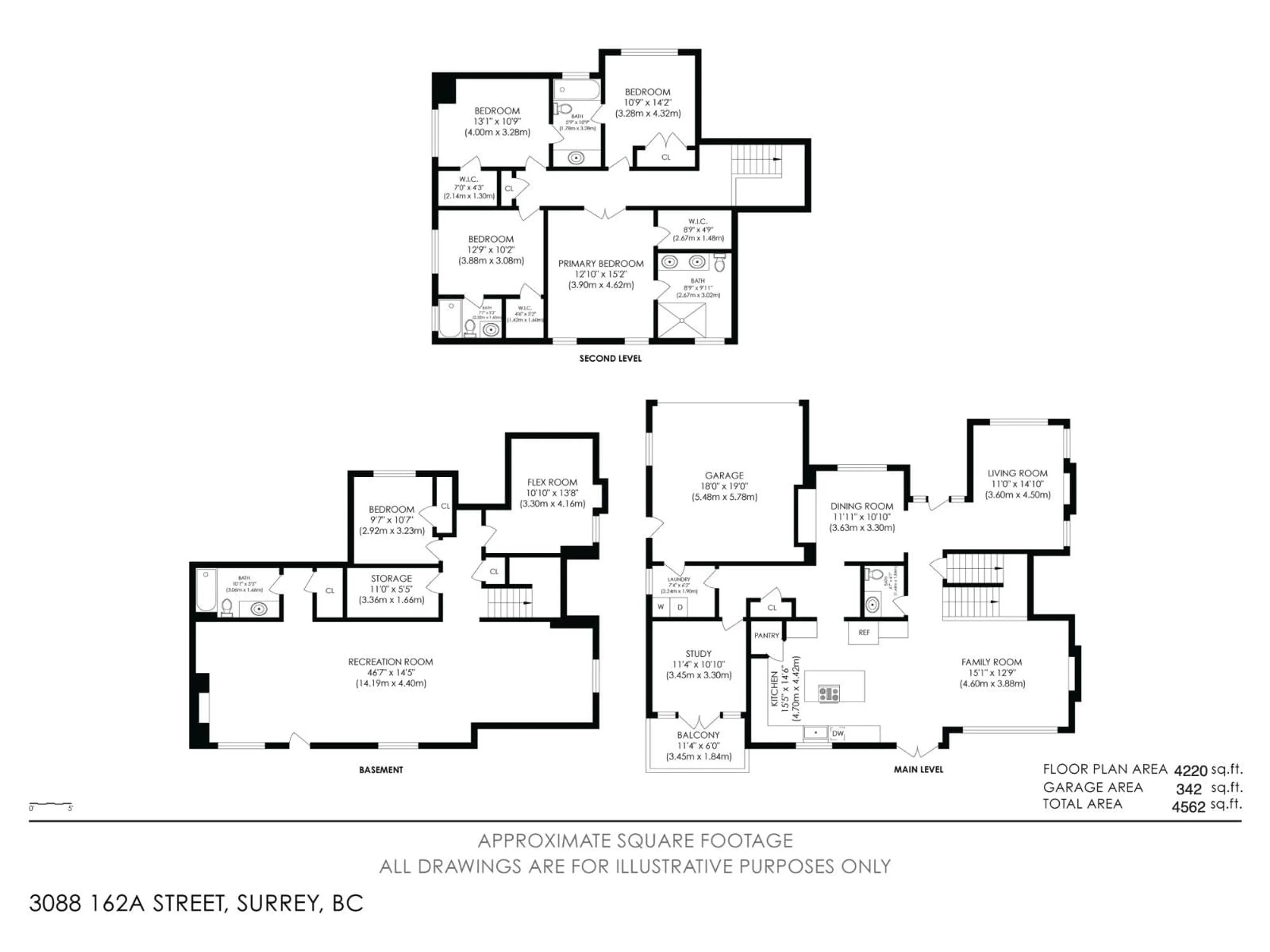 Floor plan for 3088 162A STREET, Surrey British Columbia V3Z7E1