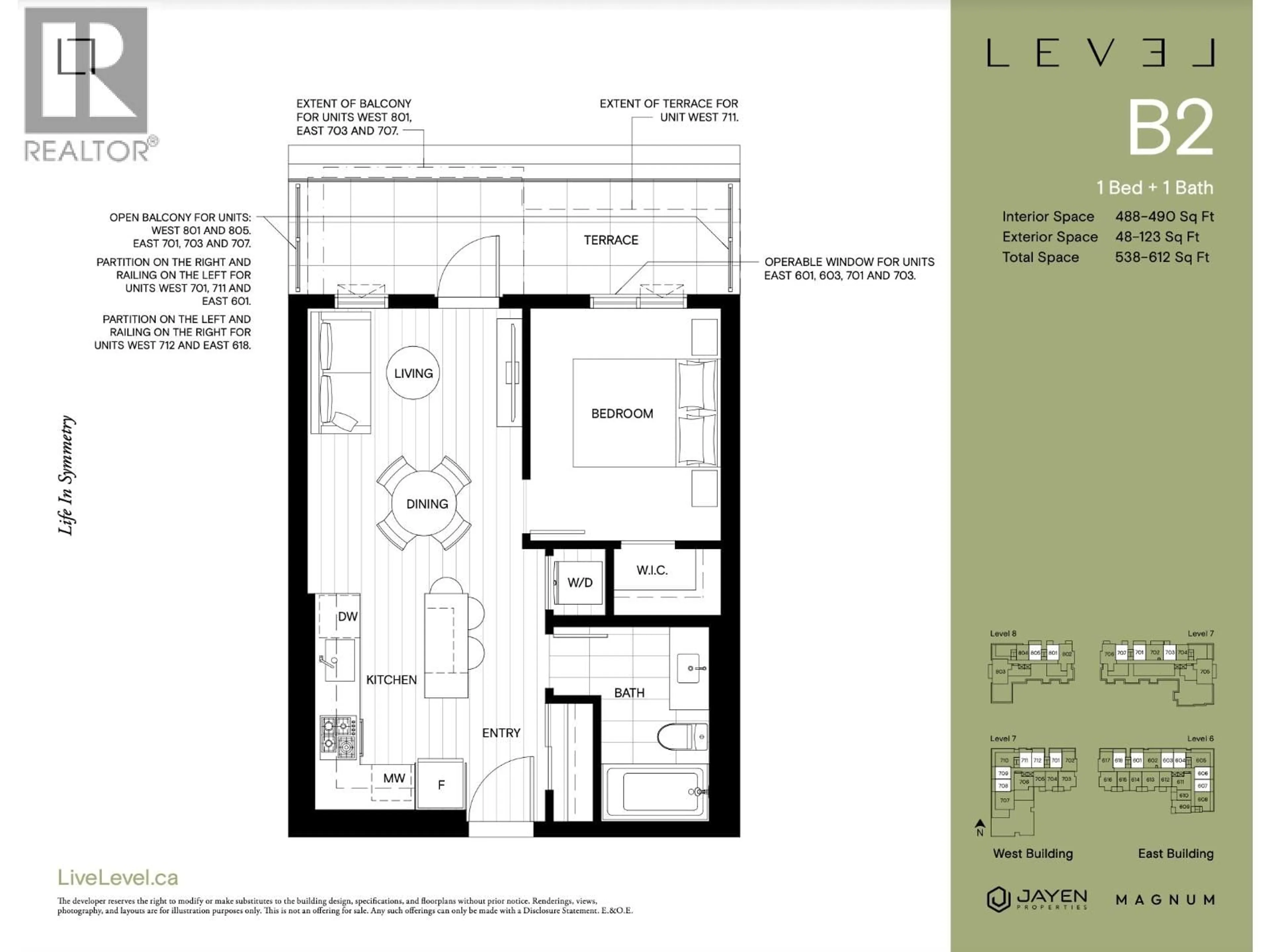 Floor plan for 701 - 600 SHAW AVENUE, Coquitlam British Columbia V3K2R1