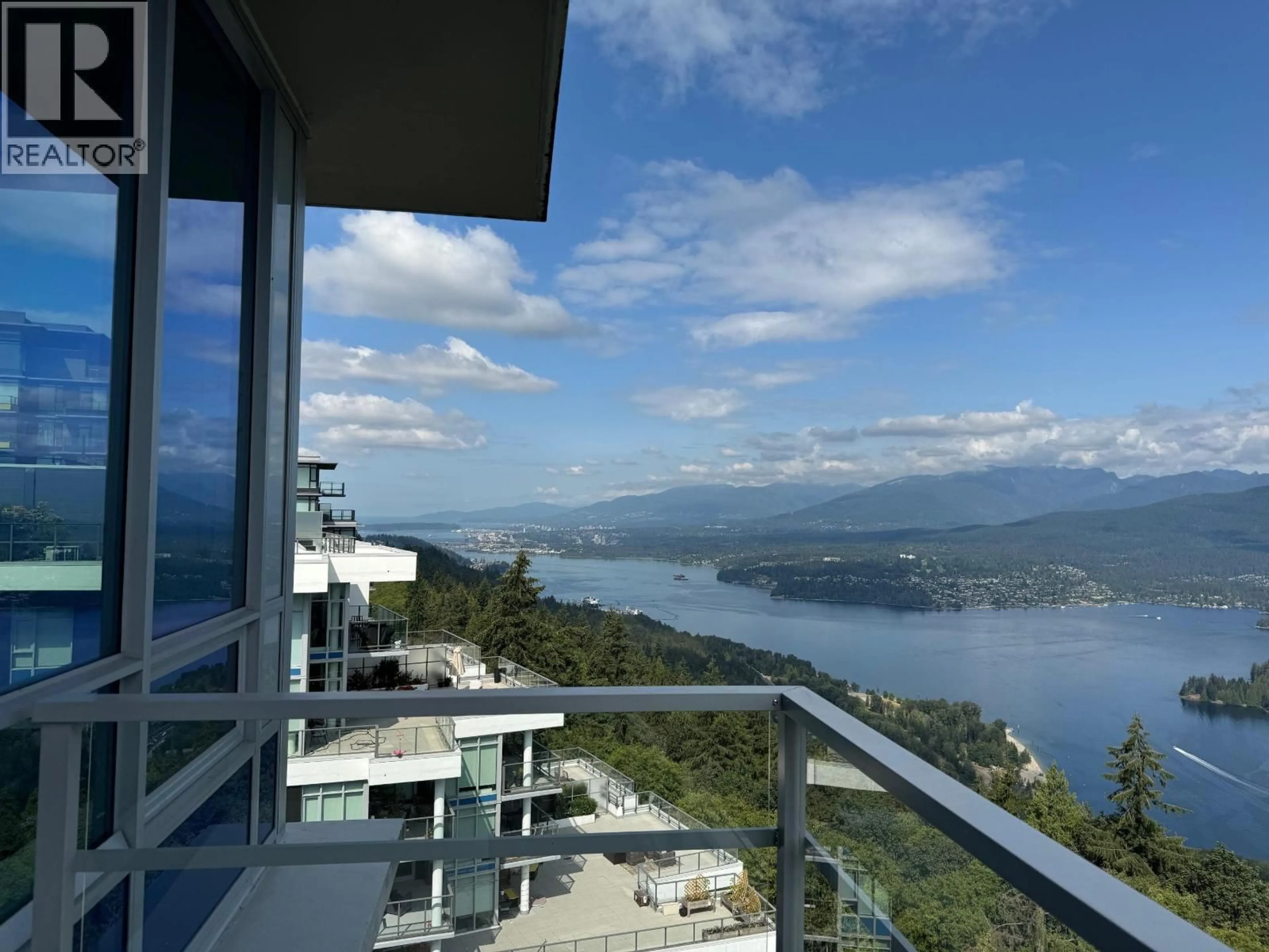 Balcony in the apartment, water/lake/river/ocean view for 1702 - 9060 UNIVERSITY CRESCENT, Burnaby British Columbia V5A0E1