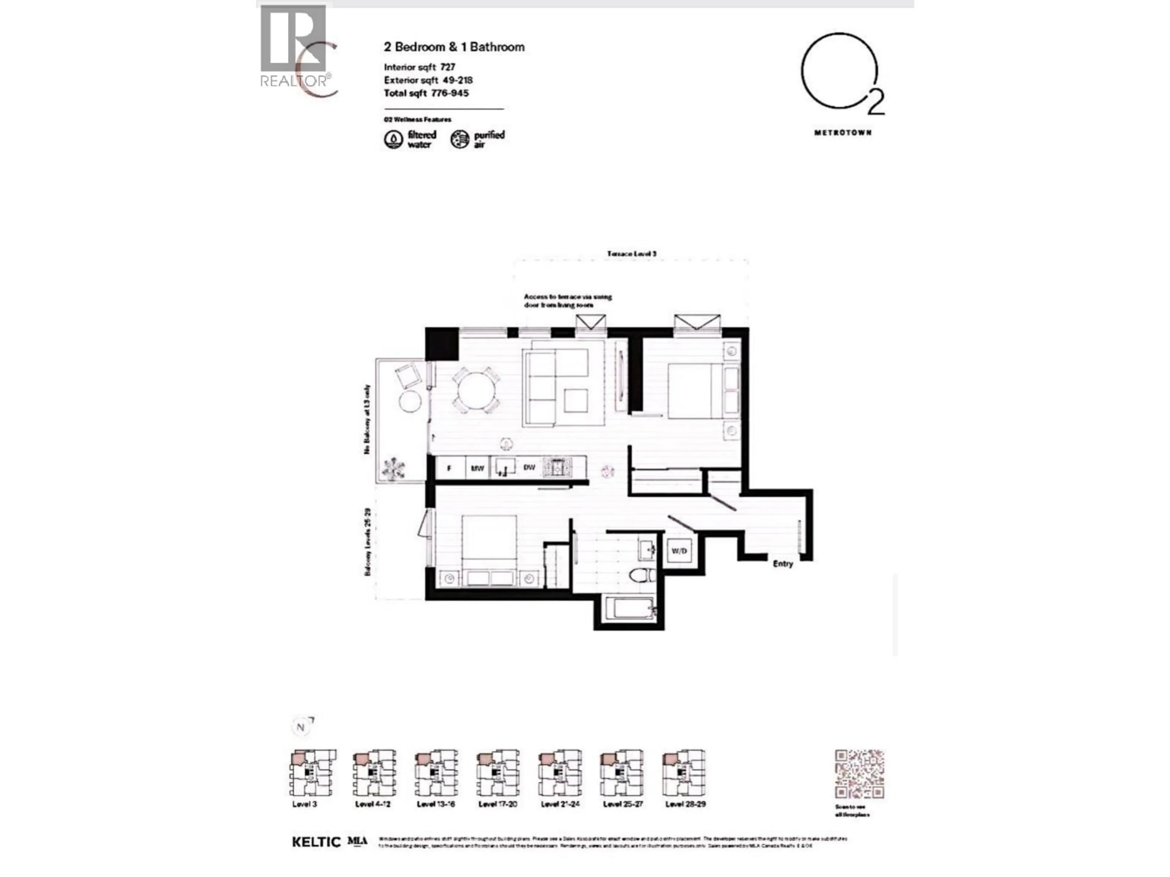 Floor plan for 2202 - 6608 SUSSEX AVENUE, Burnaby British Columbia V5H0M3