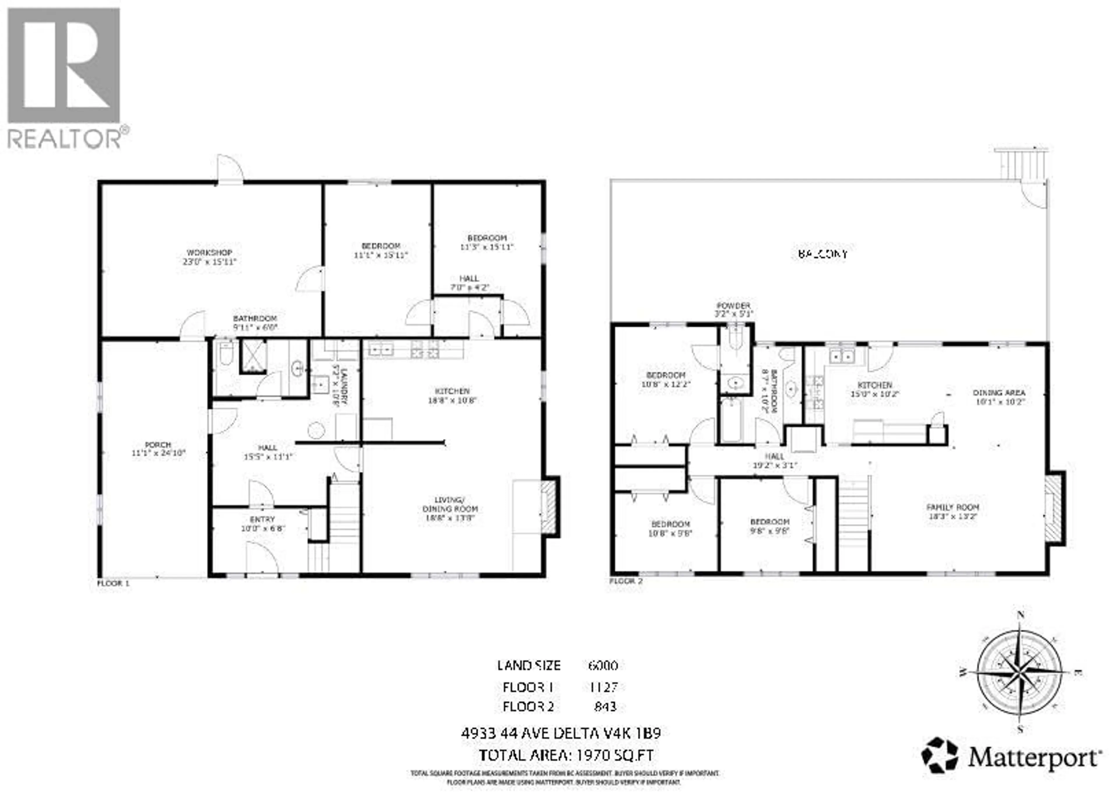 Floor plan for 4933 44 AVENUE, Delta British Columbia V4K1B9