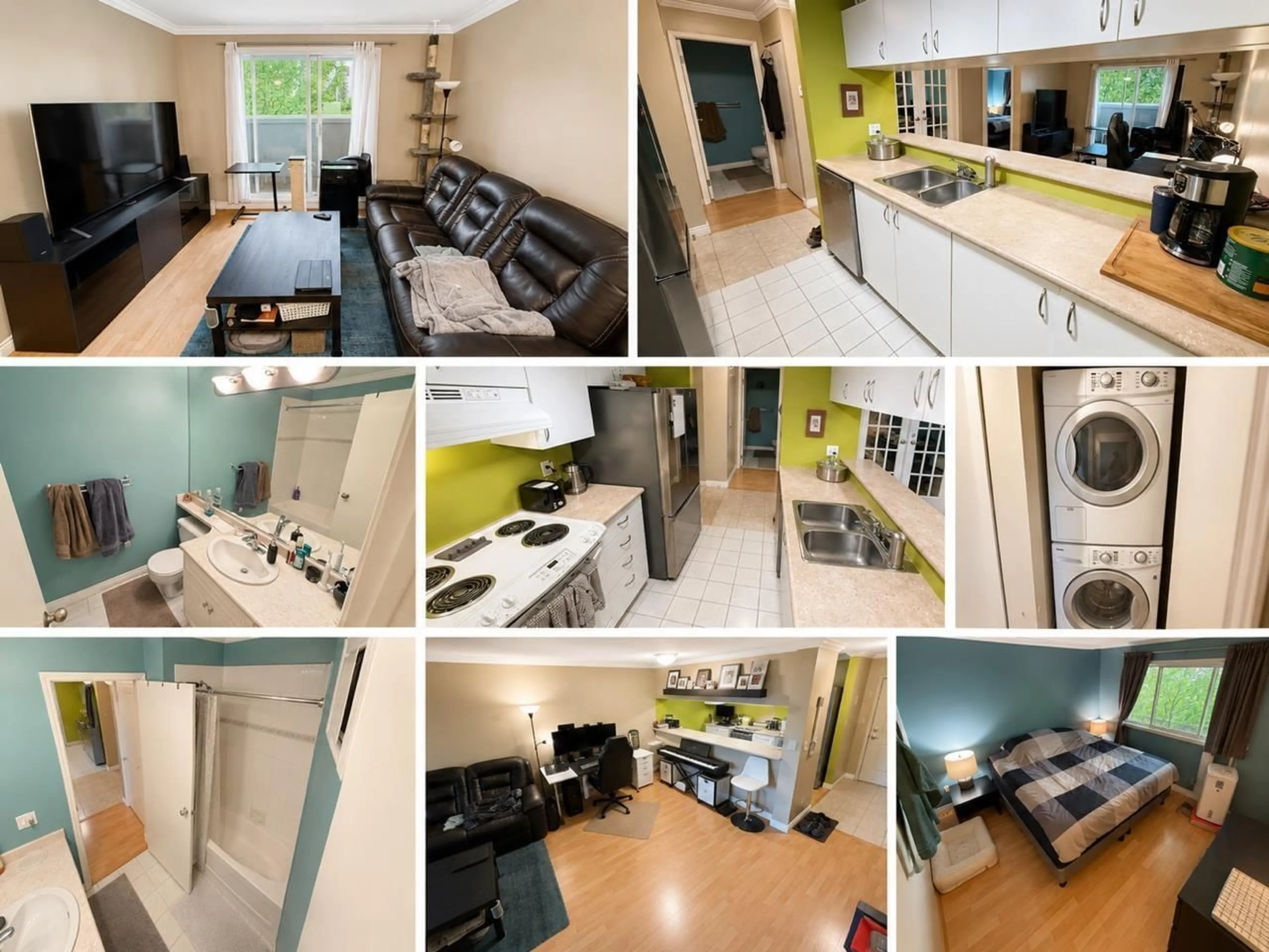 Standard kitchen, wood/laminate floor for 407 - 10533 UNIVERSITY DRIVE, Surrey British Columbia V3T5T7
