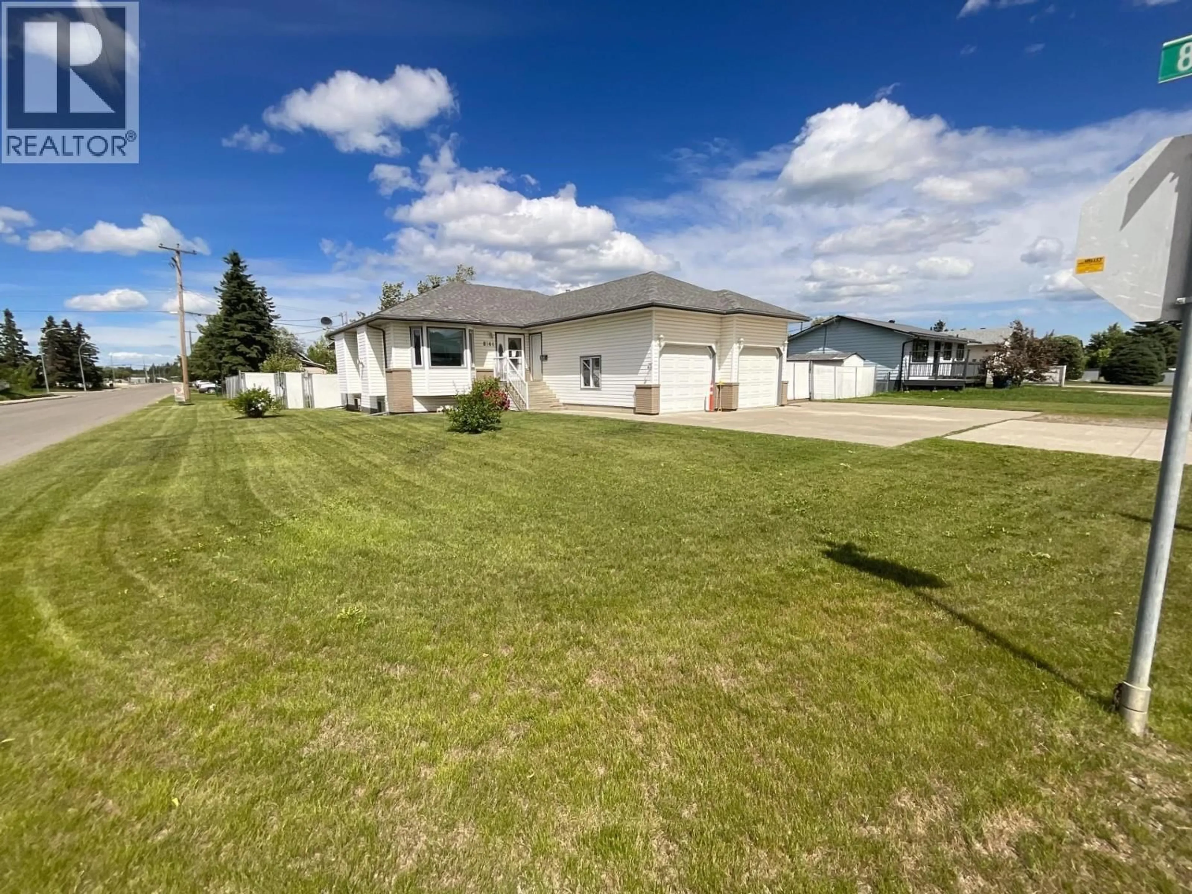 A pic from outside/outdoor area/front of a property/back of a property/a pic from drone, unknown for 8144 98 AVENUE, Fort St. John British Columbia V1J1P3