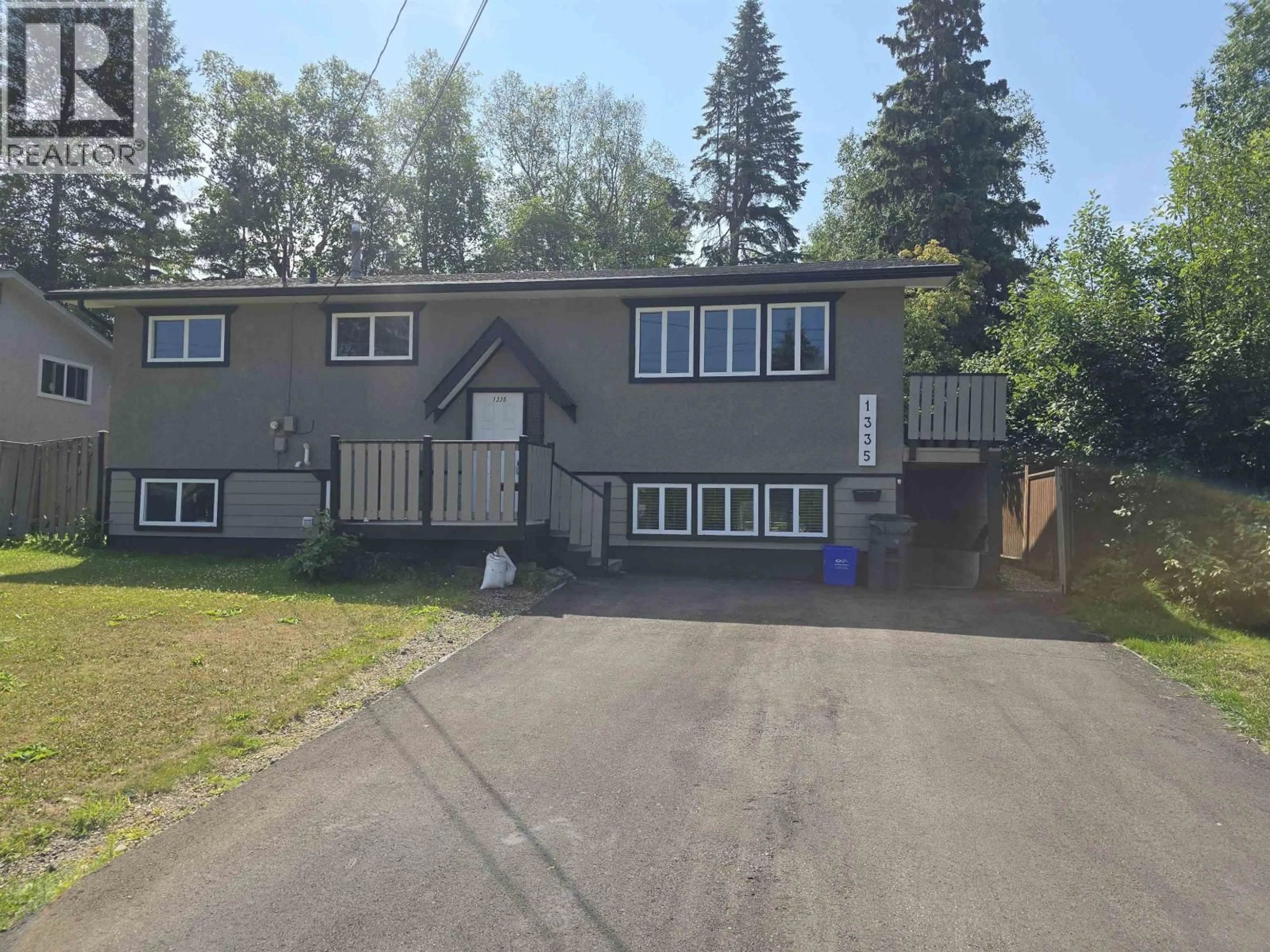 A pic from outside/outdoor area/front of a property/back of a property/a pic from drone, street for 1335 PEARSON AVENUE, Prince George British Columbia V2L4K2