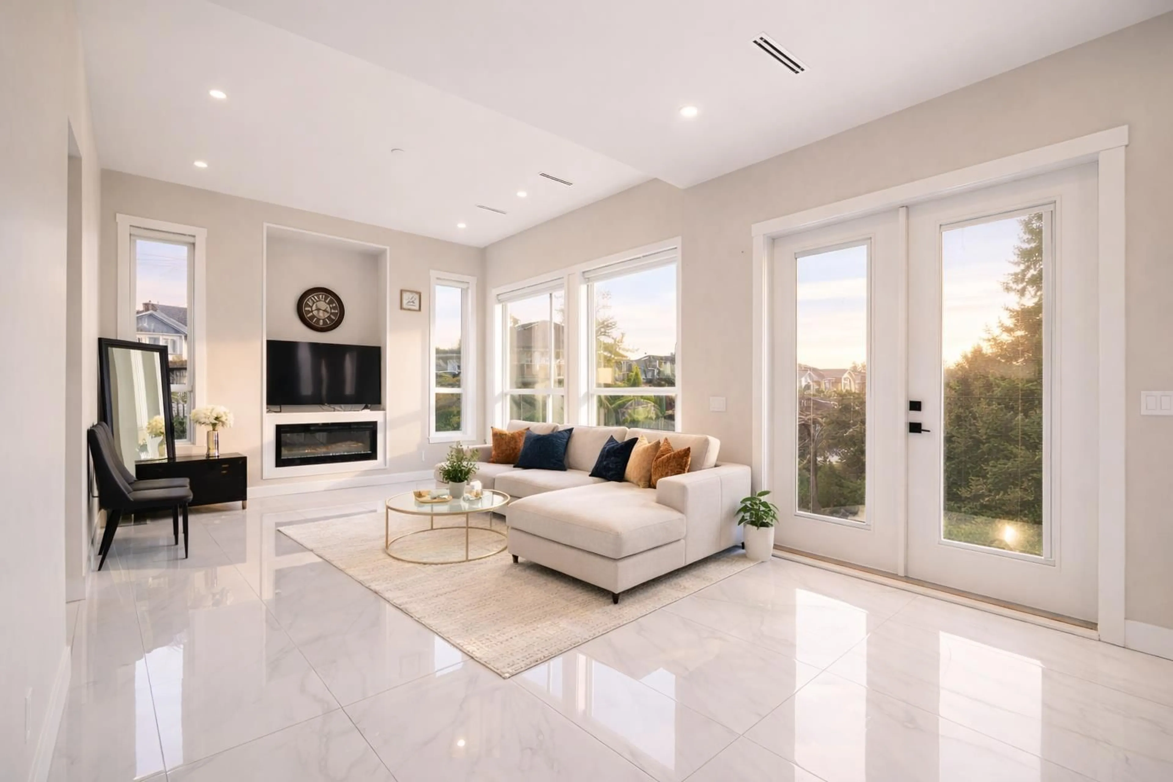 Living room with furniture, ceramic/tile floor for 9185 139 STREET, Surrey British Columbia V3V1J2