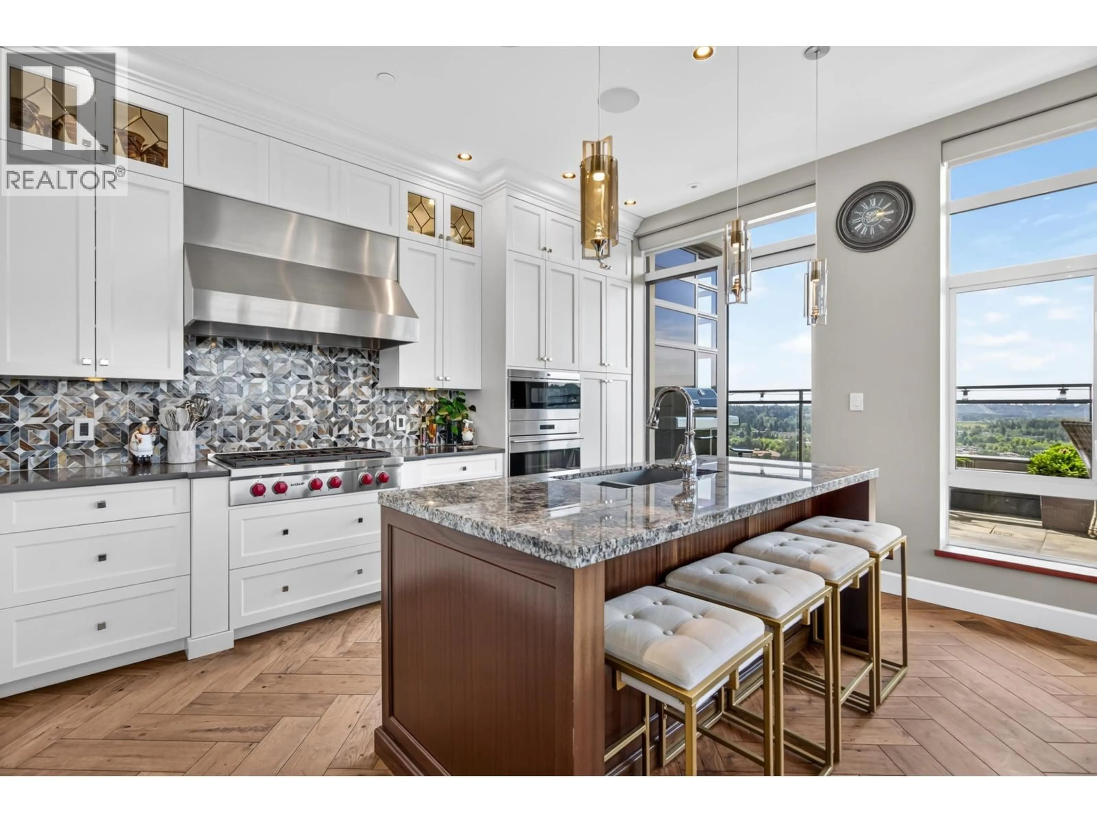 Open concept kitchen, ceramic/tile floor for PH 2701 - 2789 SHAUGHNESSY STREET, Port Coquitlam British Columbia V3C0C3