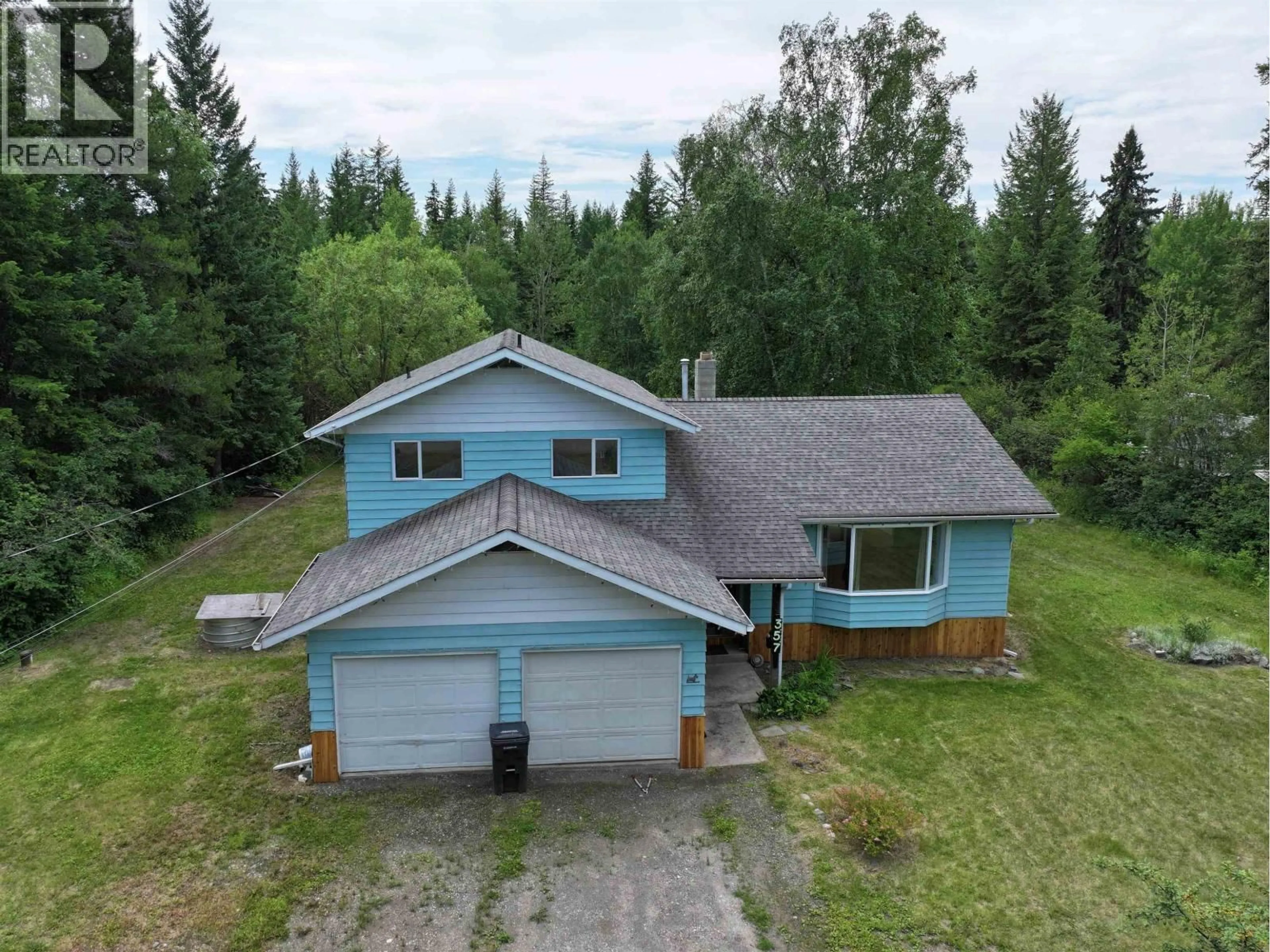 A pic from outside/outdoor area/front of a property/back of a property/a pic from drone, unknown for 357 CARAGANA ROAD, Quesnel British Columbia V2J5P1