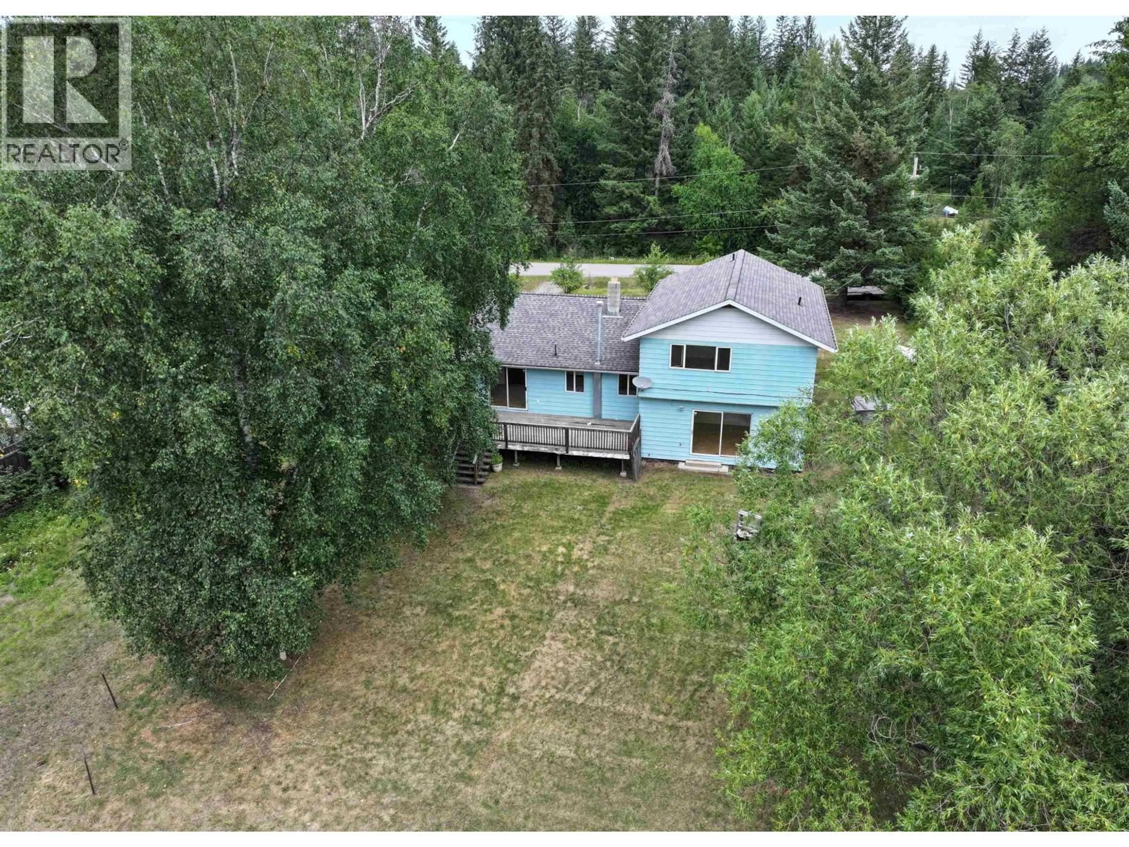 A pic from outside/outdoor area/front of a property/back of a property/a pic from drone, unknown for 357 CARAGANA ROAD, Quesnel British Columbia V2J5P1