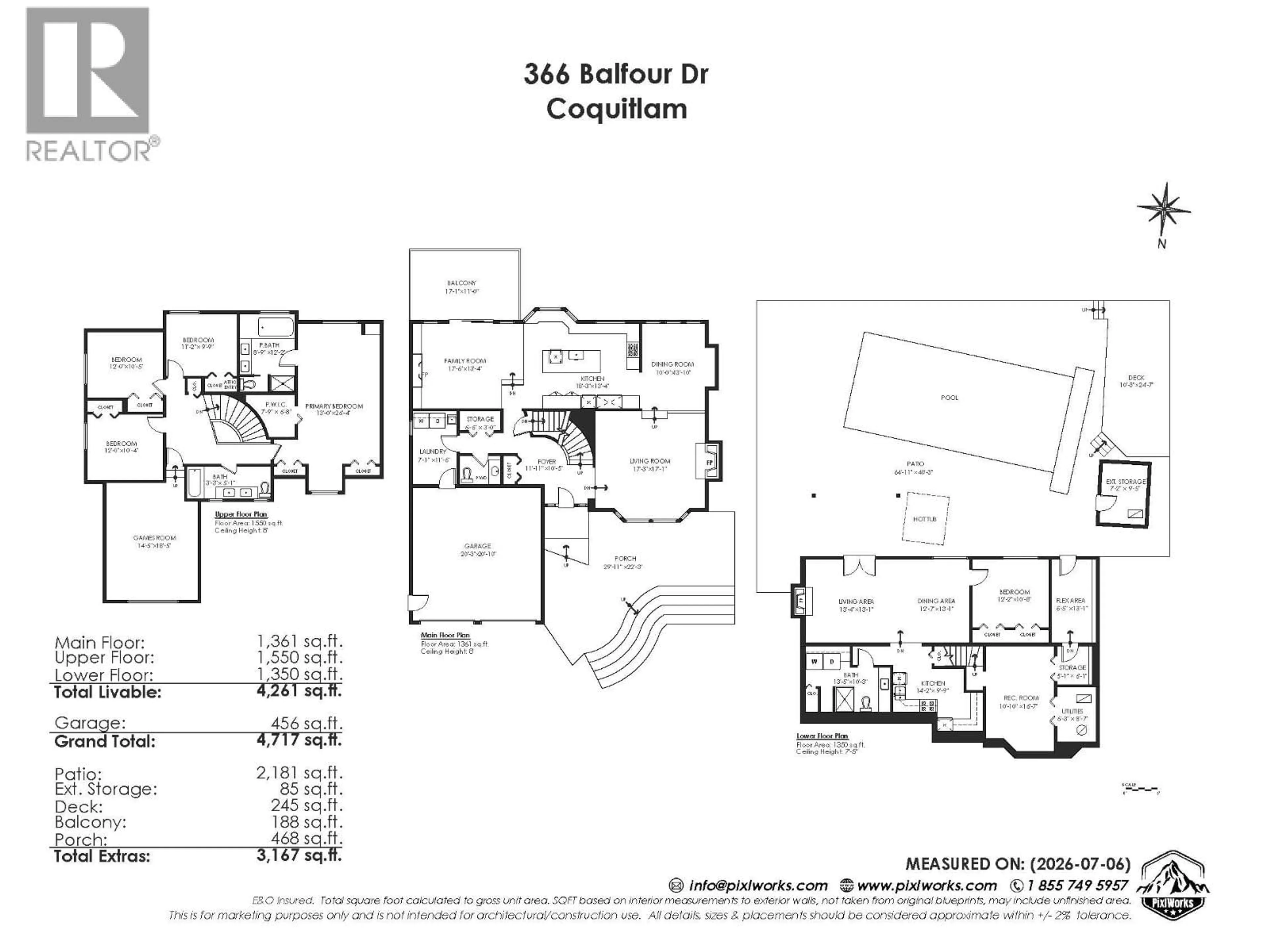 Floor plan for 366 BALFOUR DRIVE, Coquitlam British Columbia V3K6C5
