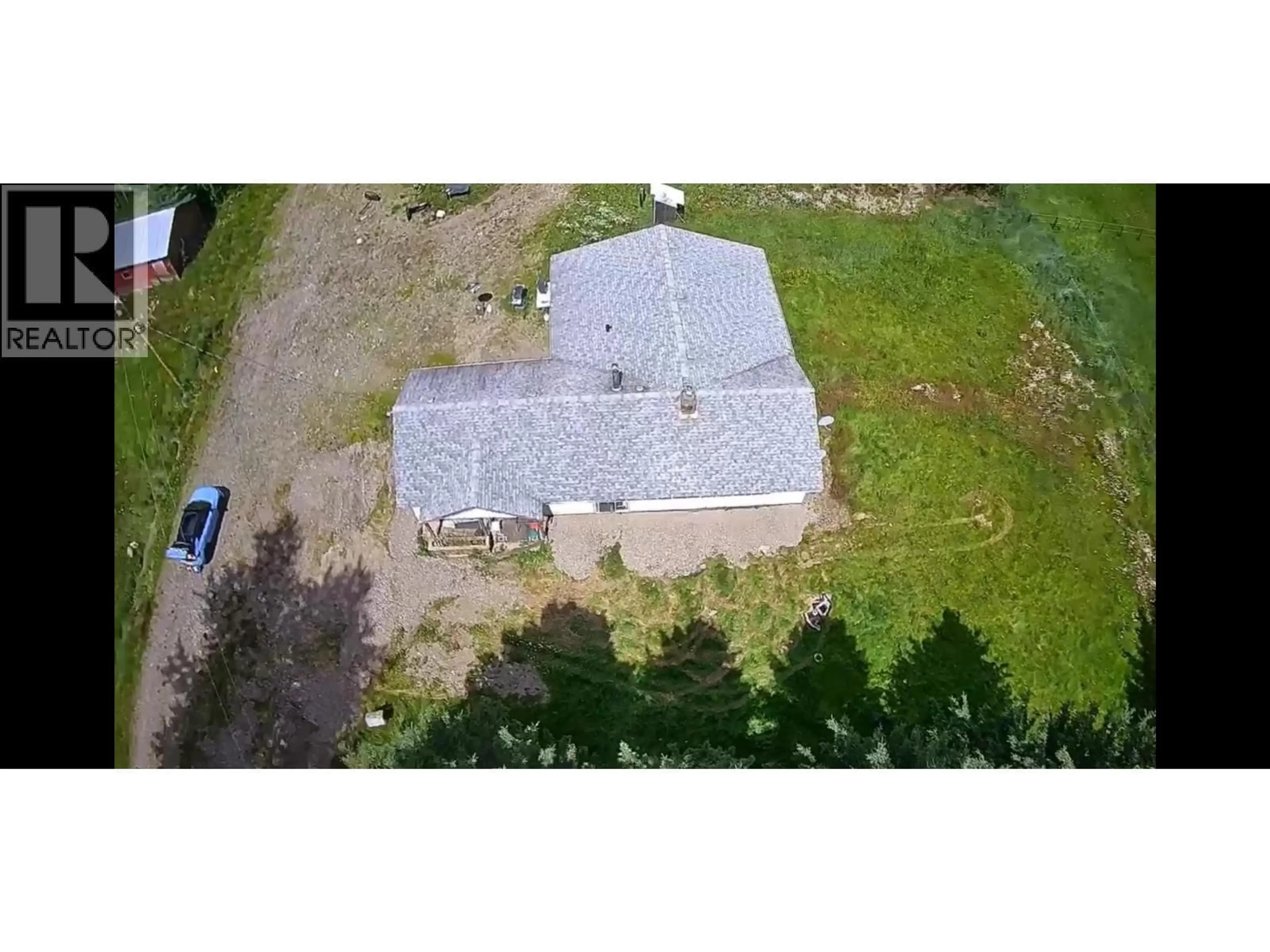 A pic from outside/outdoor area/front of a property/back of a property/a pic from drone, building for 18730 OLSON ROAD, Quesnel British Columbia V0K1S1