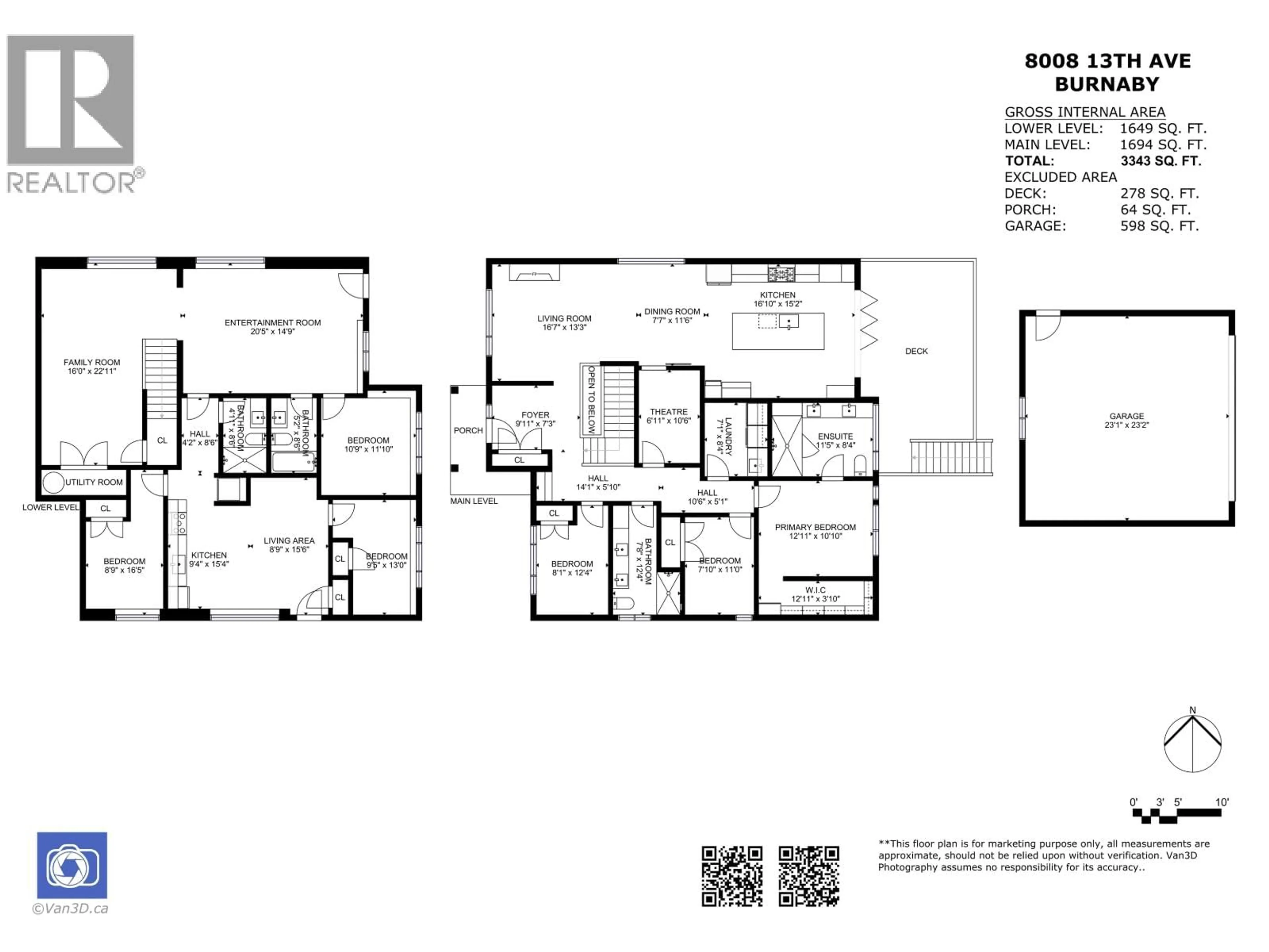 Floor plan for 8008 13TH AVENUE, Burnaby British Columbia V3N2G2