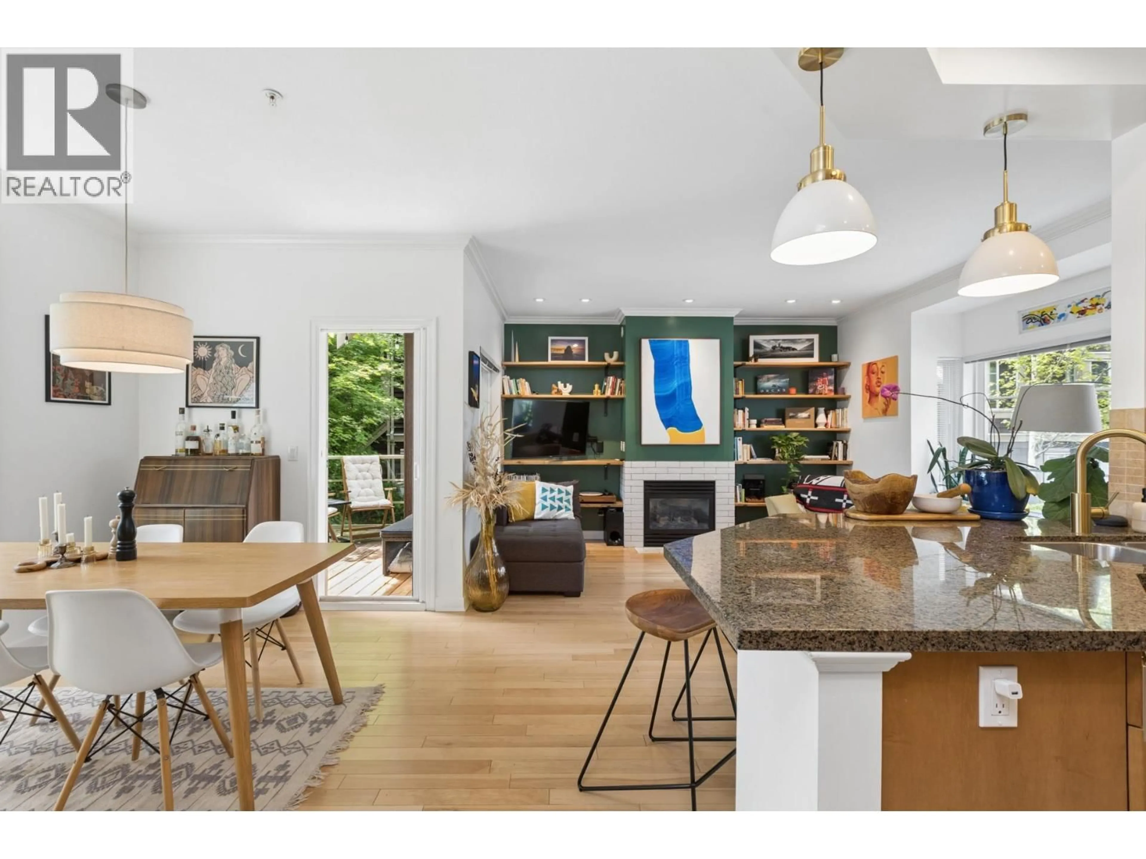 Open concept kitchen, wood/laminate floor for 9 - 3175 BAIRD ROAD, North Vancouver British Columbia V7K2G5