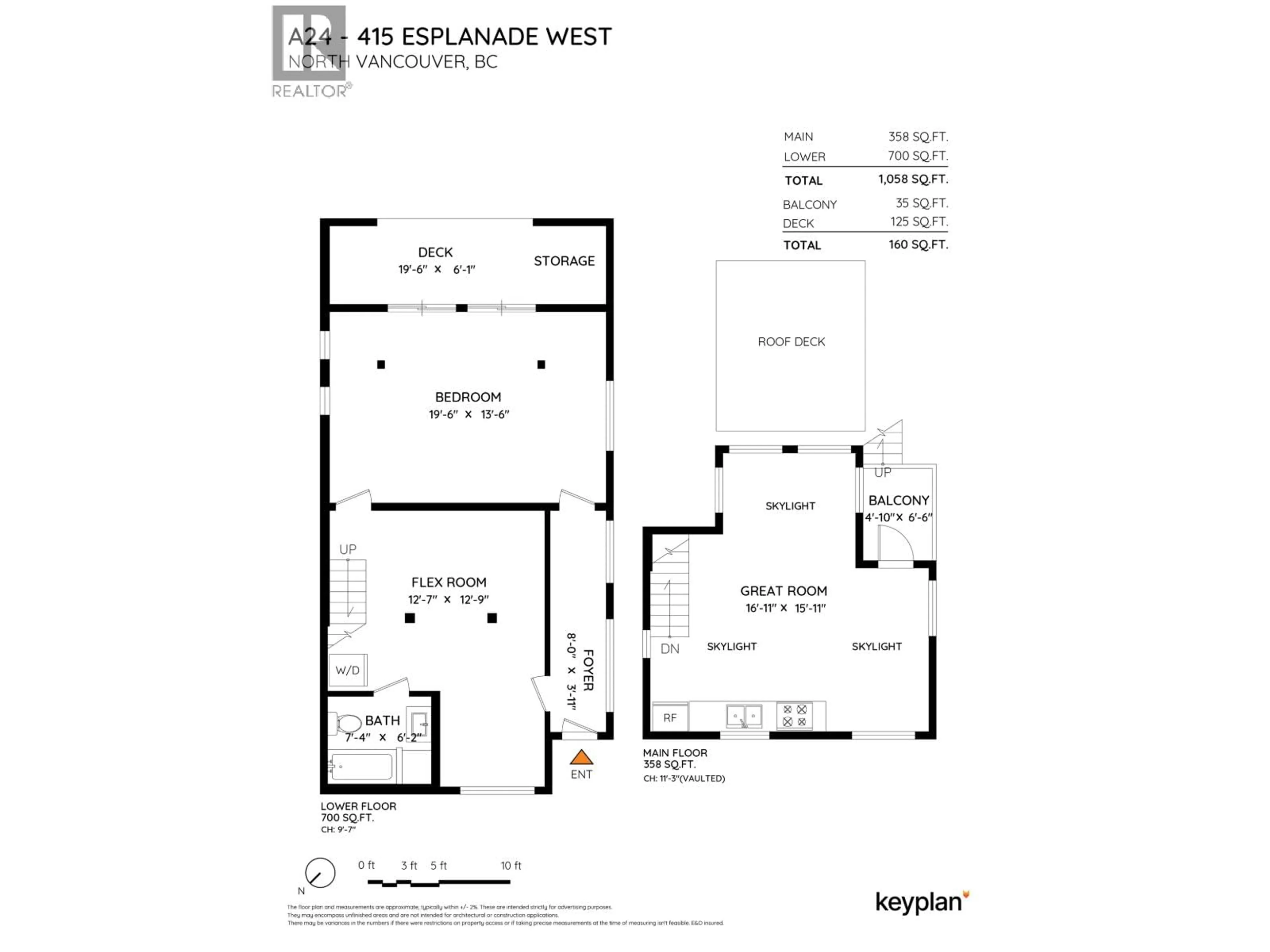 Floor plan for A24 - 415 ESPLANADE, North Vancouver British Columbia V7M1A6