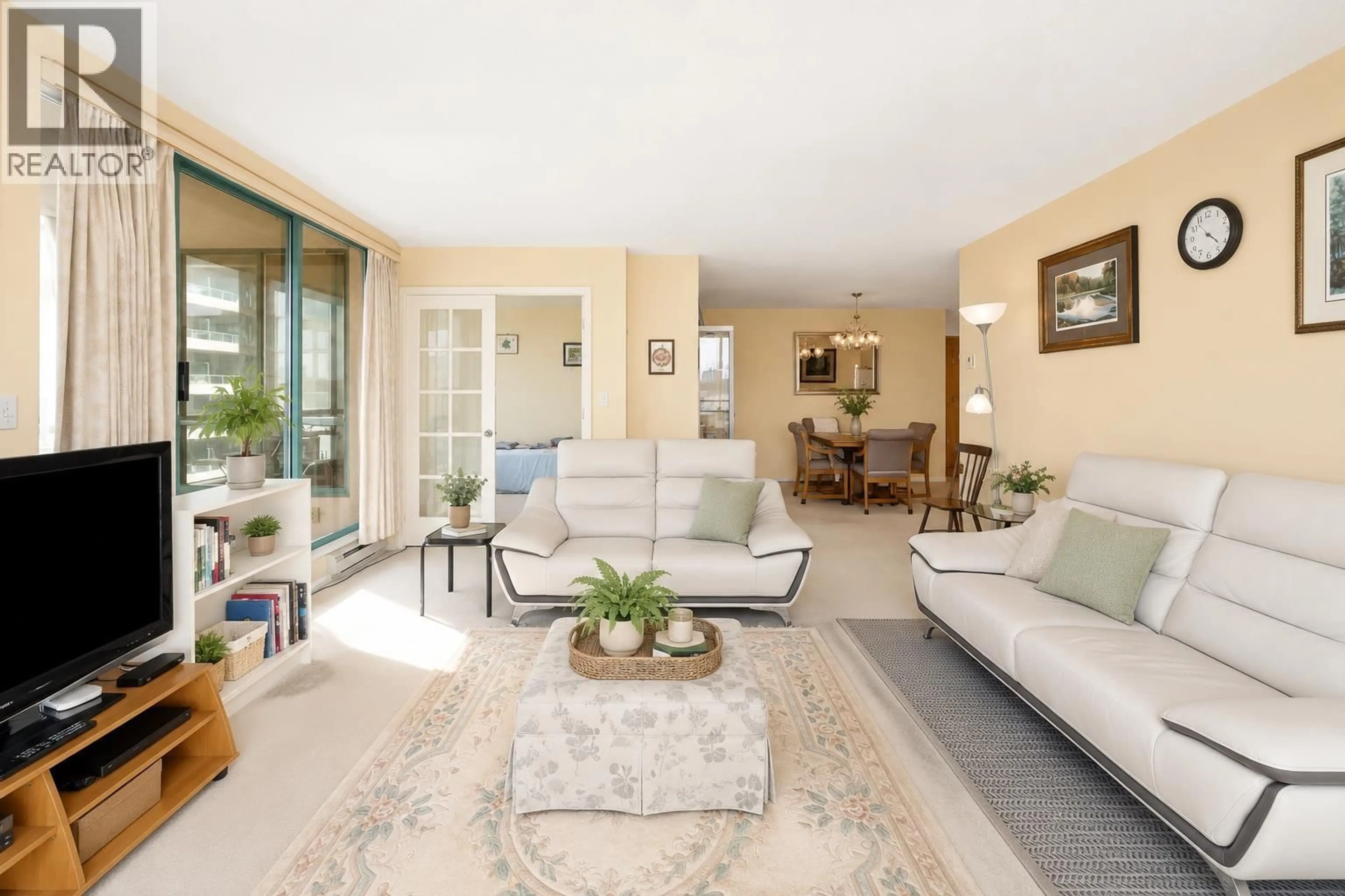 Living room with furniture, unknown for 804 - 8831 LANSDOWNE ROAD, Richmond British Columbia V6X3T5