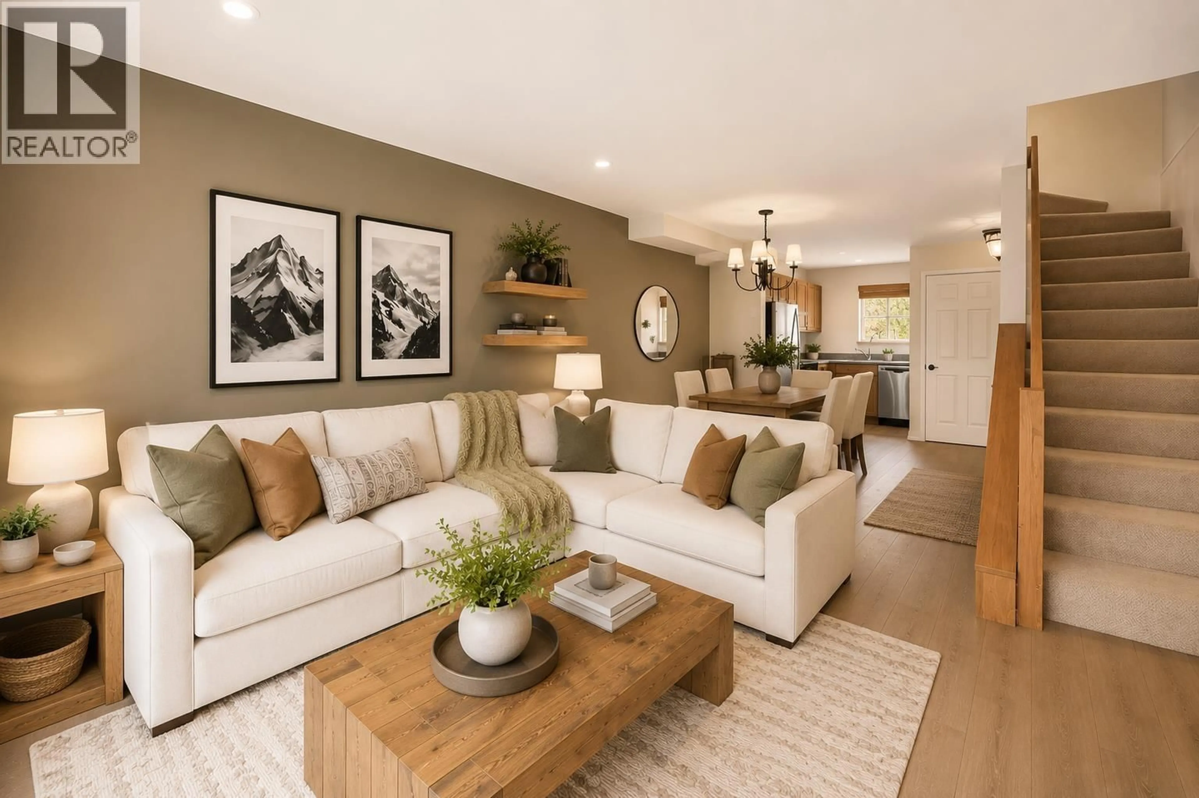 Living room with furniture, wood/laminate floor for 79 - 2400 CAVENDISH WAY, Whistler British Columbia V8E0L8