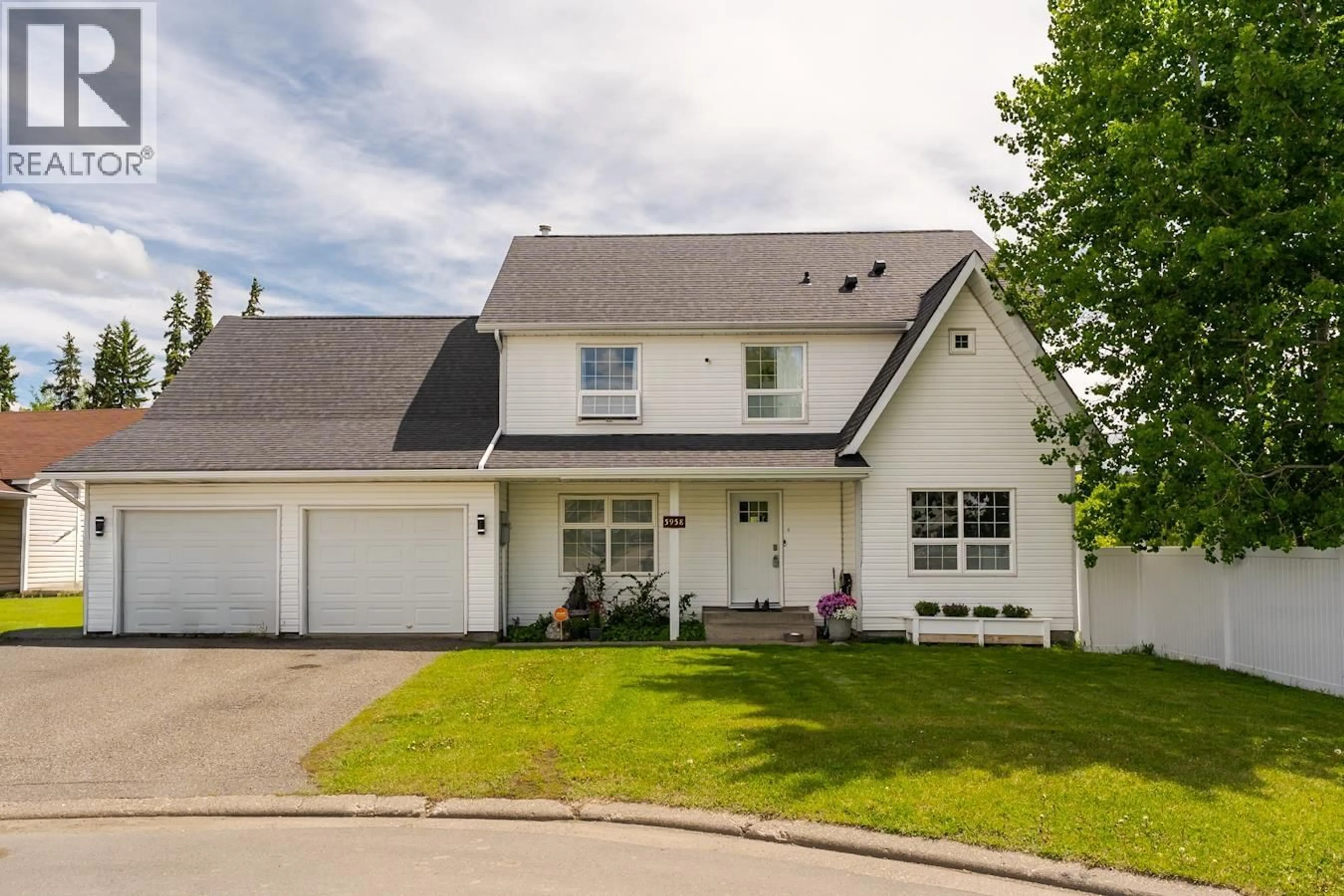 Home with vinyl exterior material, street for 5958 KOVACHICH DRIVE, Prince George British Columbia V2N6S9