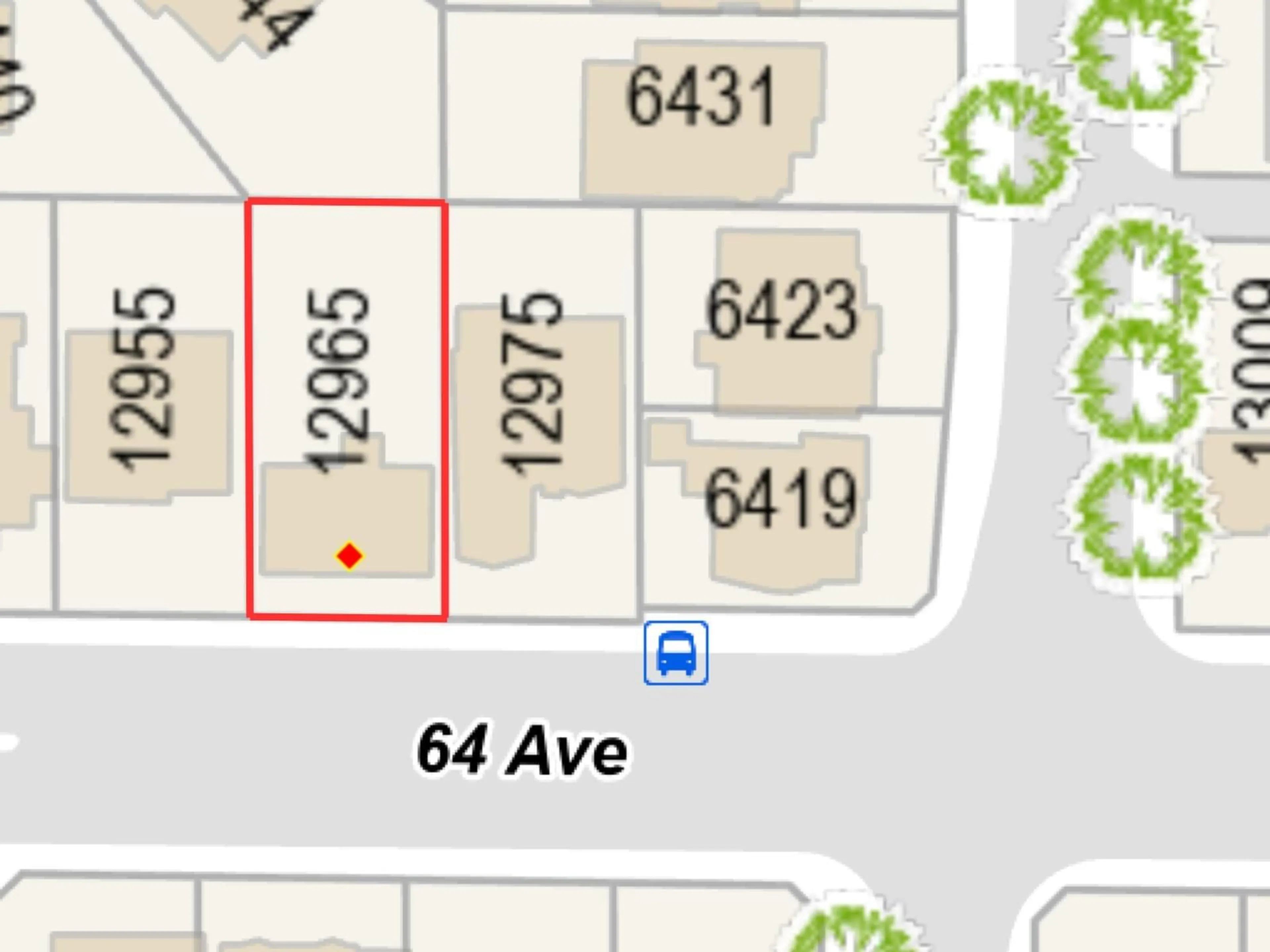 Picture of a map for 12965 64 AVENUE, Surrey British Columbia V3W1X4