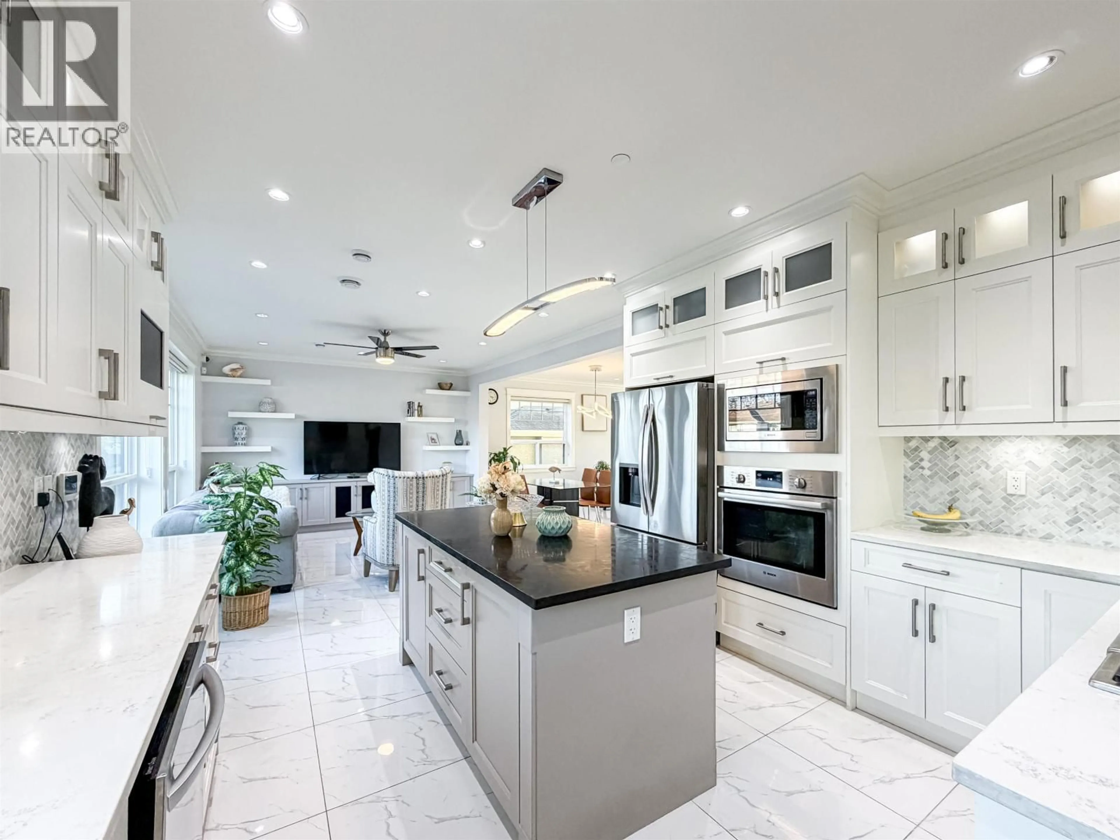 Contemporary kitchen, ceramic/tile floor for 5626 ELIZABETH STREET, Vancouver British Columbia V5Y3J9