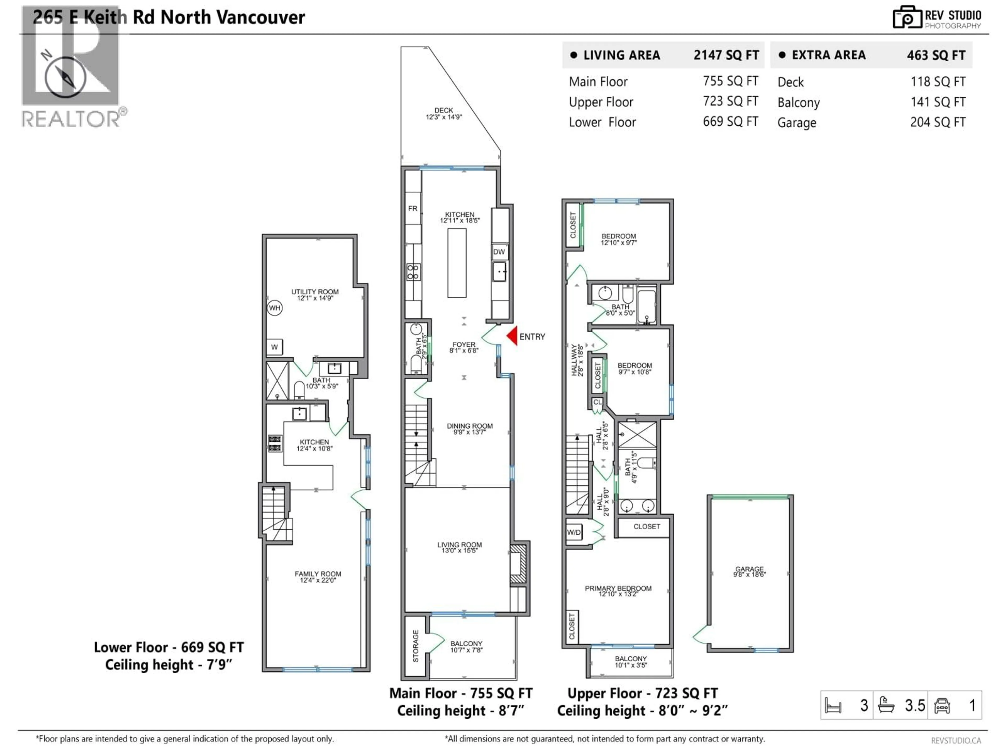 Floor plan for 265 KEITH ROAD, North Vancouver British Columbia V7L1V4