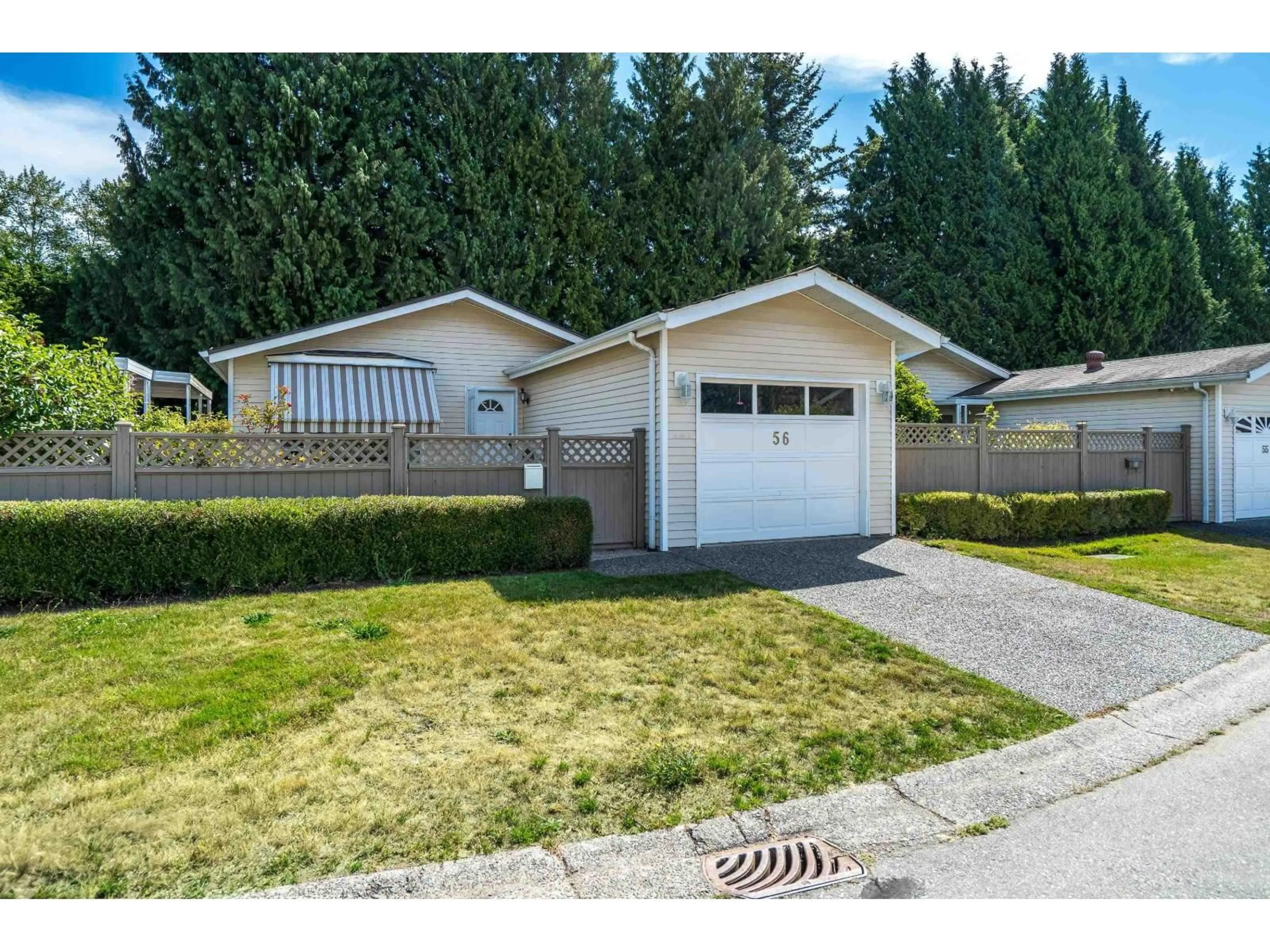Home with vinyl exterior material, street for 56 - 1400 164 STREET, Surrey British Columbia V4A8V7