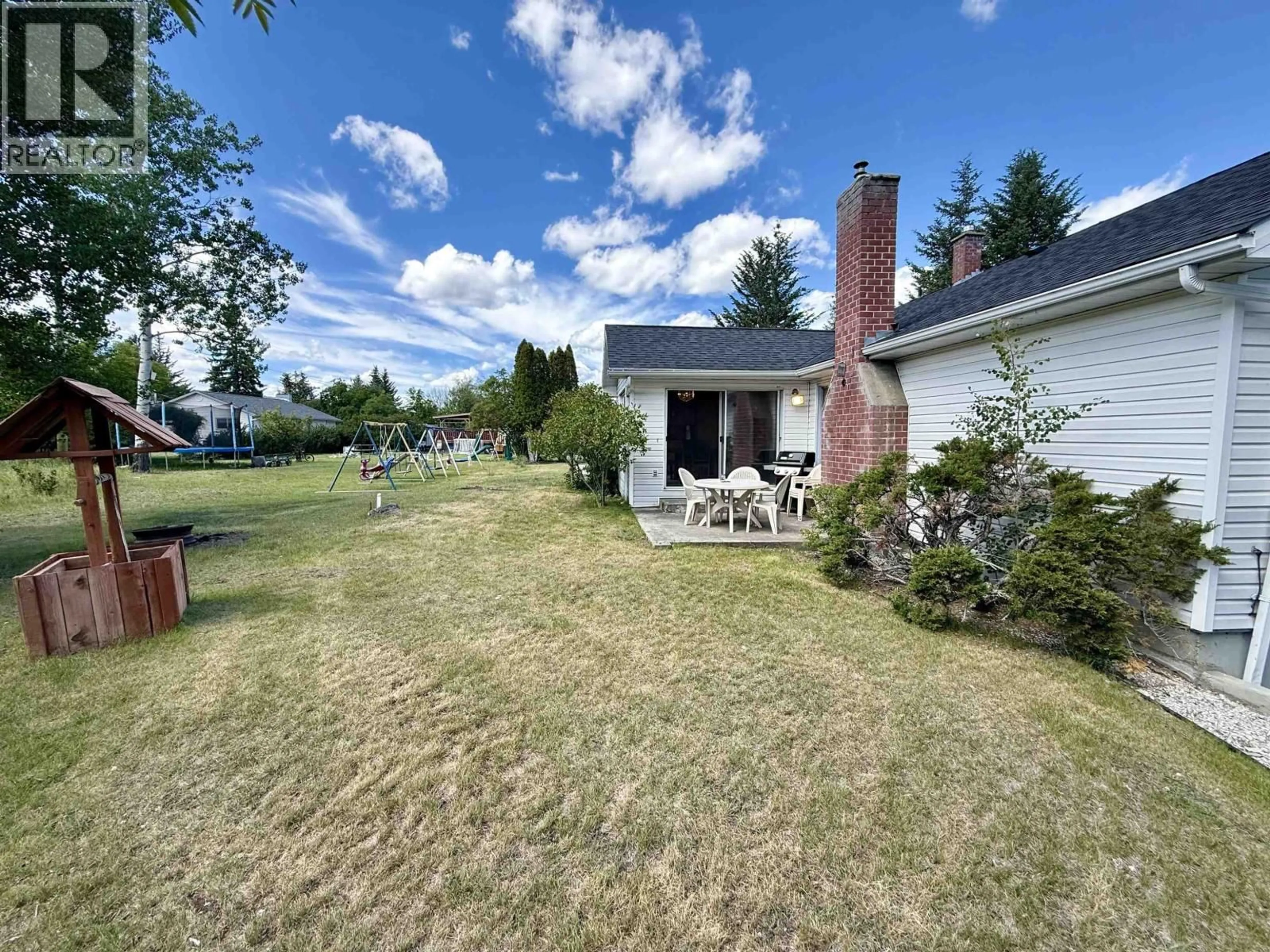 A pic from outside/outdoor area/front of a property/back of a property/a pic from drone, unknown for 185 BRIDGE CREEK PLACE, 100 Mile House British Columbia V0K2E0