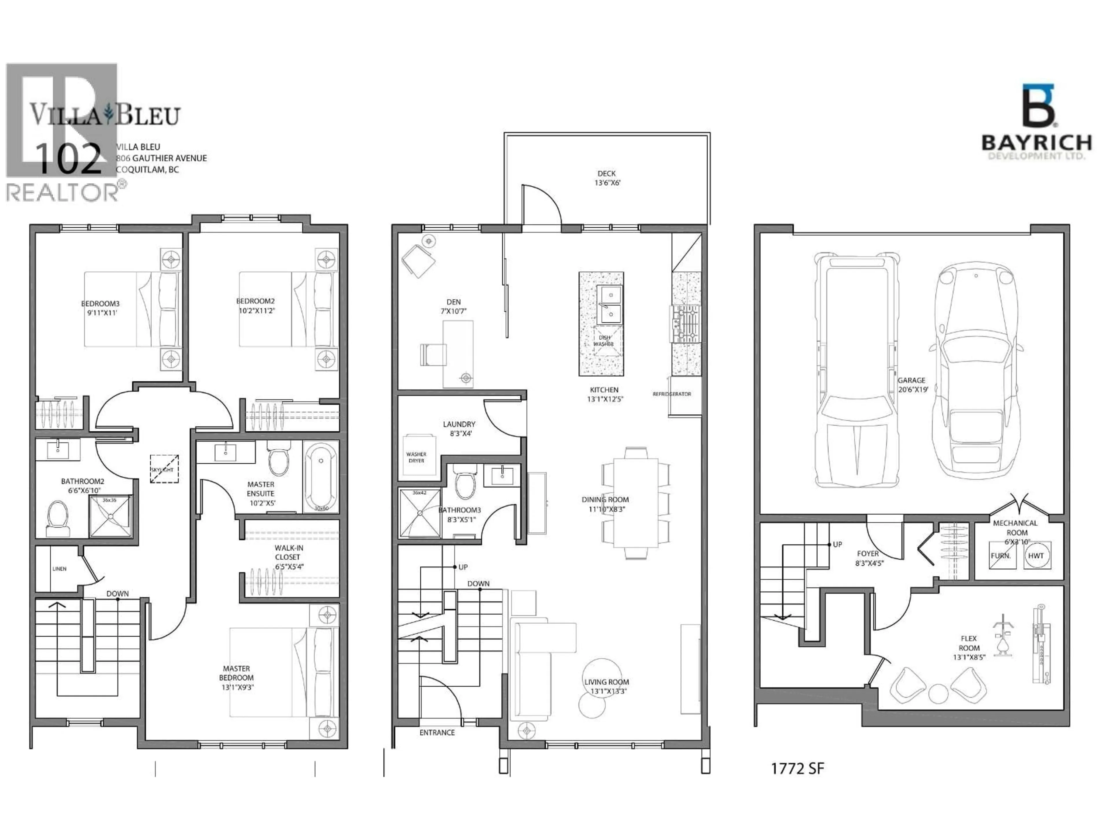 Floor plan for 102 - 806 GAUTHIER AVENUE, Coquitlam British Columbia V3K1R9