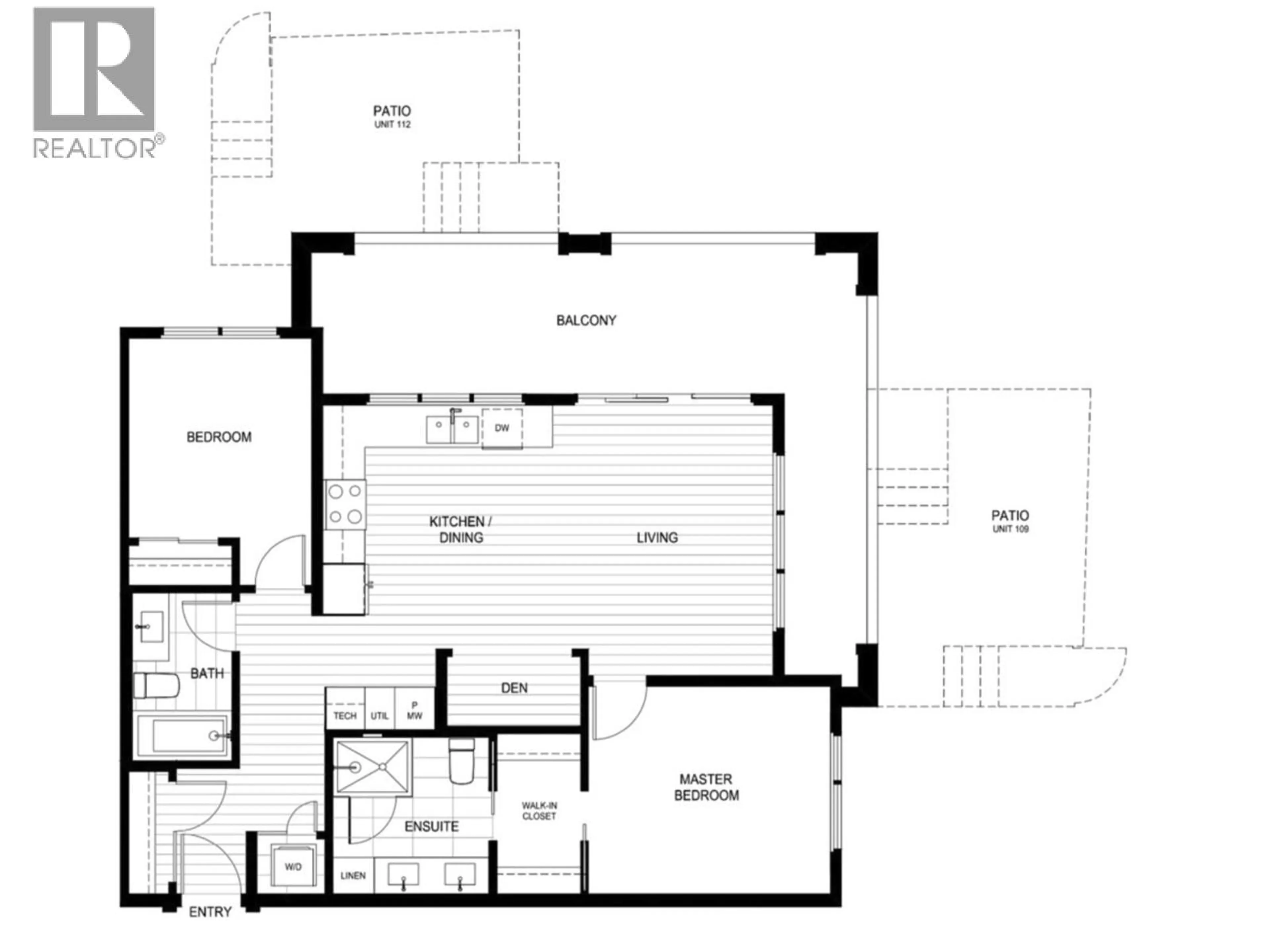 Floor plan for 409 - 603 REGAN AVENUE, Coquitlam British Columbia V3J0K2