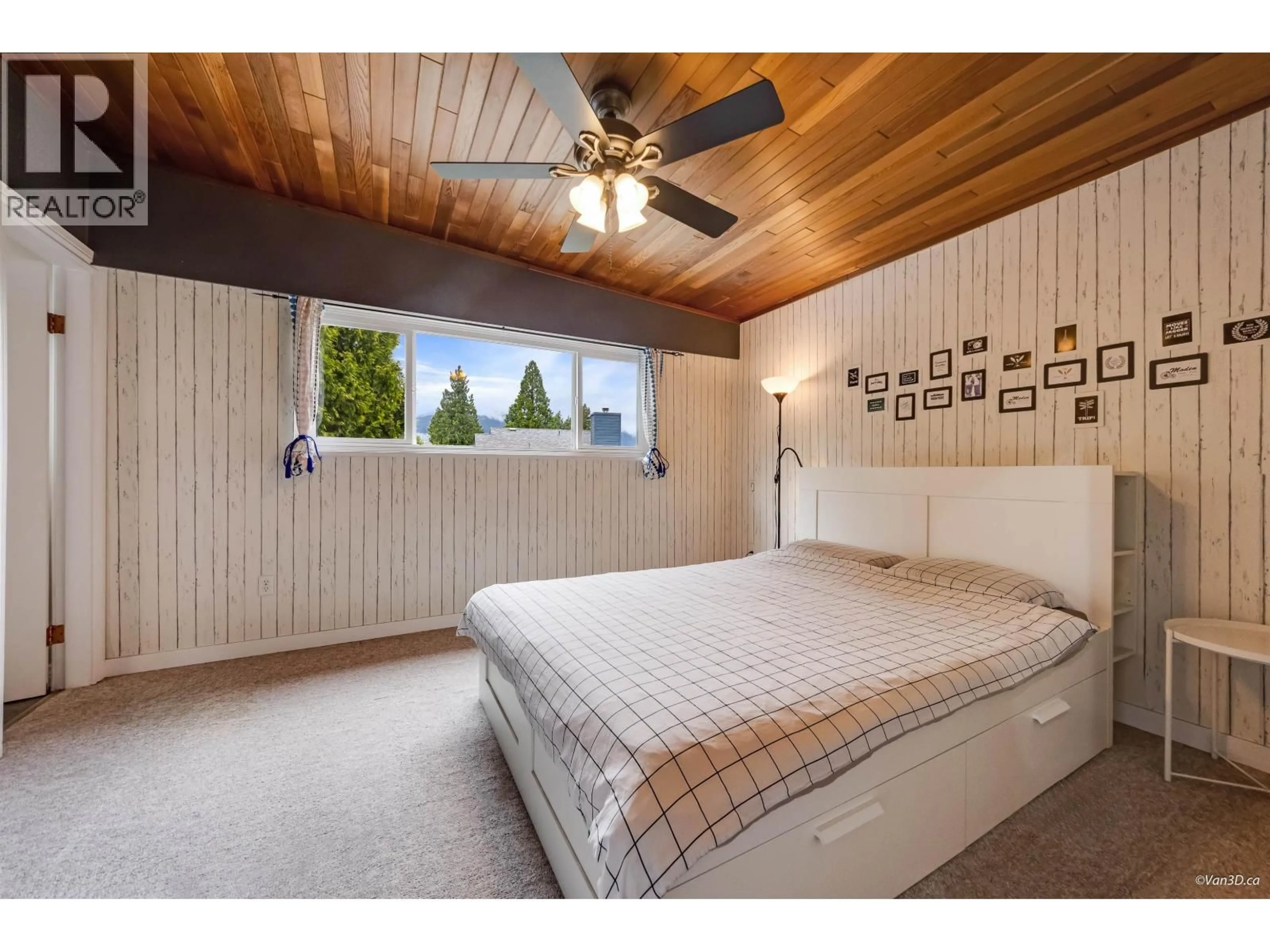 Bedroom with bed, wood/laminate floor for 1066 BERNARD PLACE, Port Coquitlam British Columbia V3B1W8