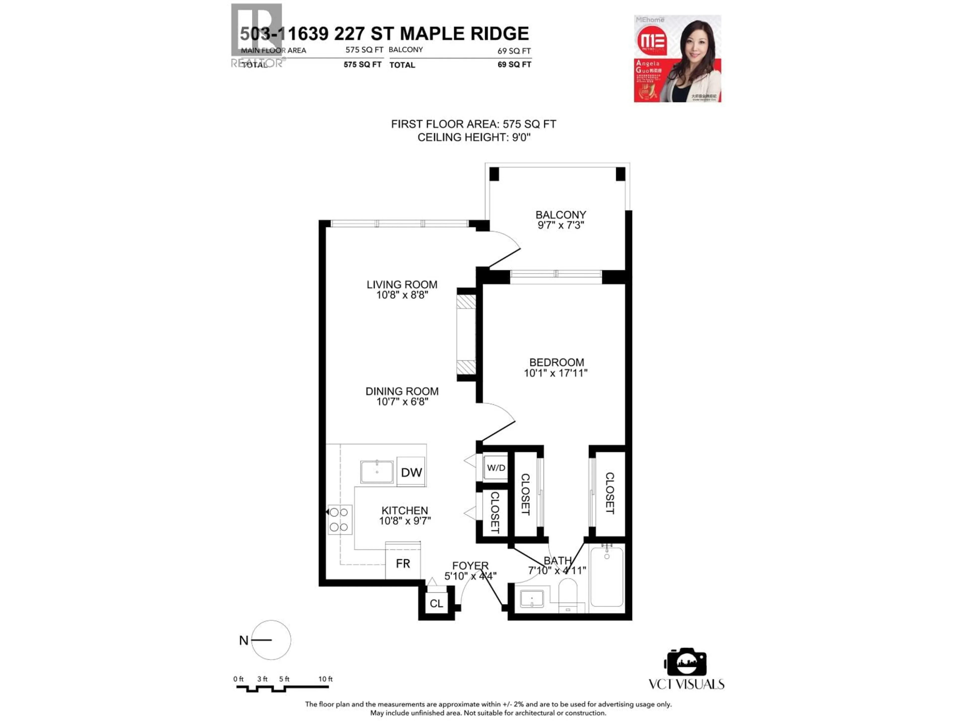 Floor plan for 503 - 11639 227 STREET, Maple Ridge British Columbia V2X9B2