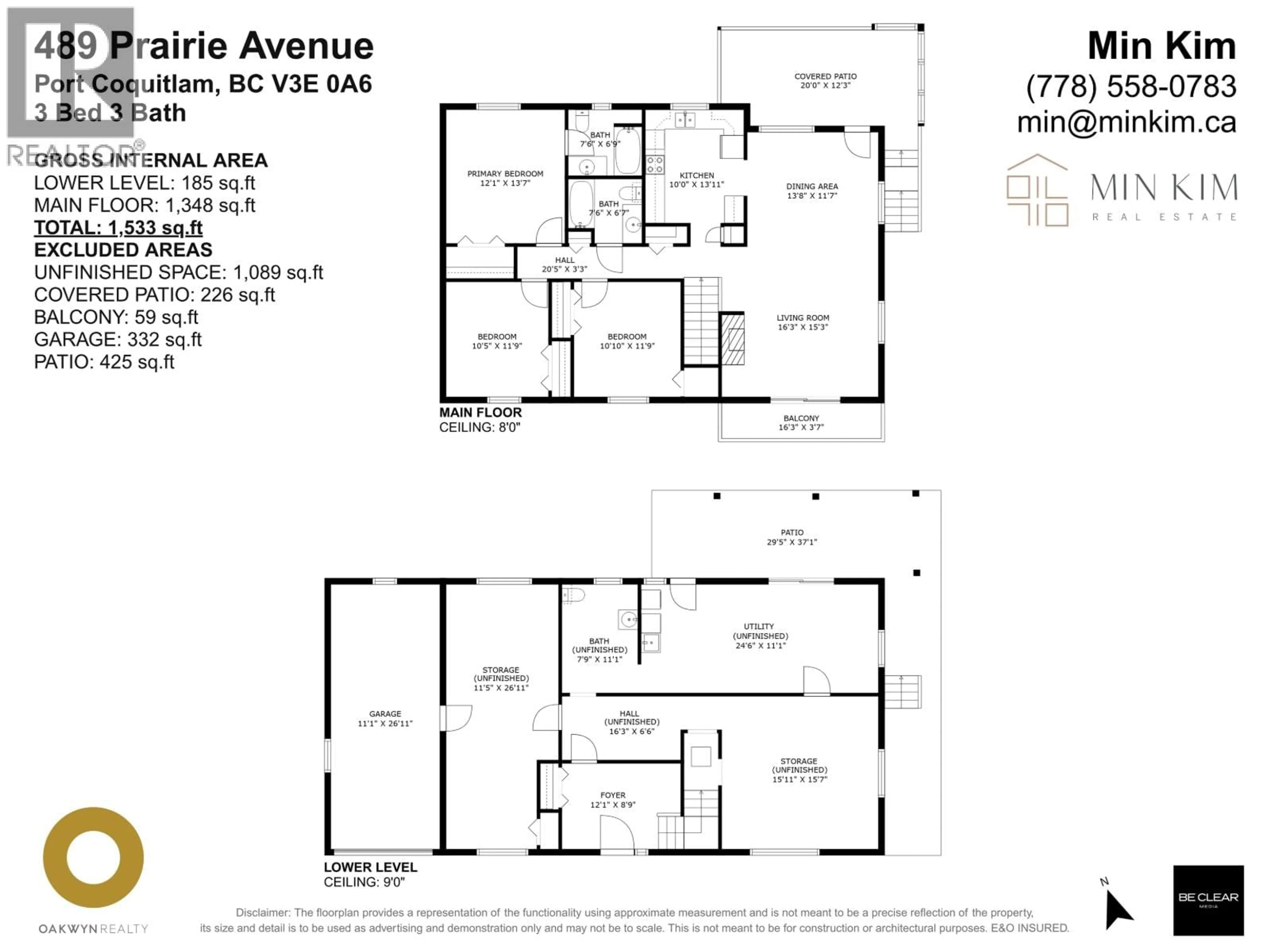 Floor plan for 489 PRAIRIE AVENUE, Port Coquitlam British Columbia V3E0A6