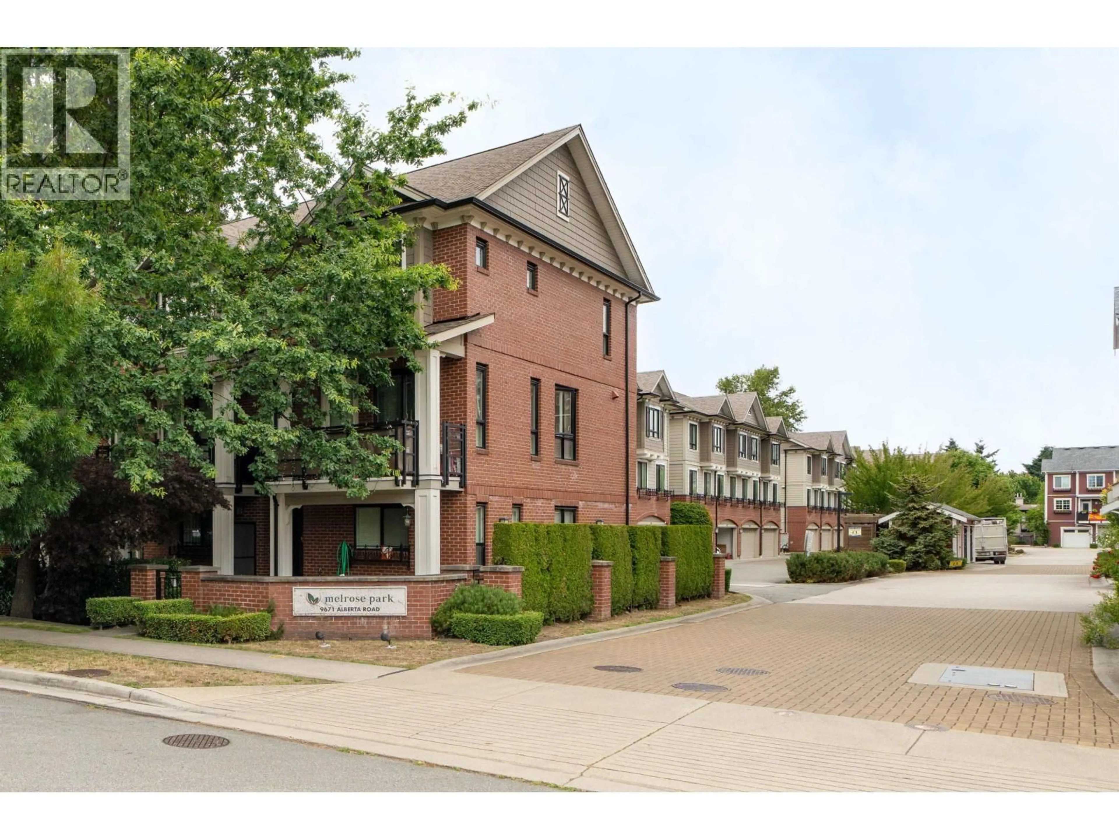 Home with brick exterior material, street for 104 - 9671 ALBERTA ROAD, Richmond British Columbia V6Y1T7