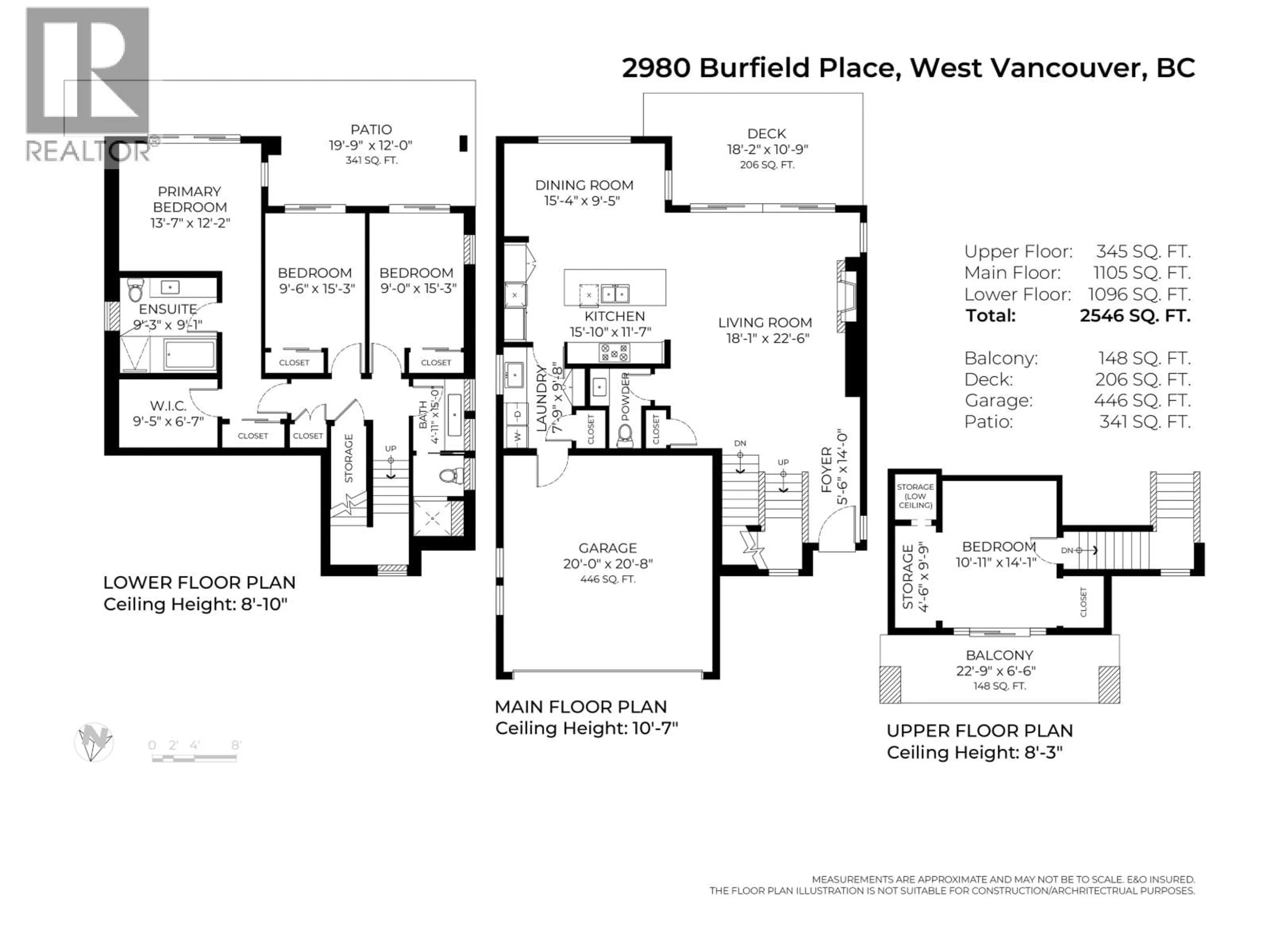 Floor plan for 2980 BURFIELD PLACE, West Vancouver British Columbia V7S0A9