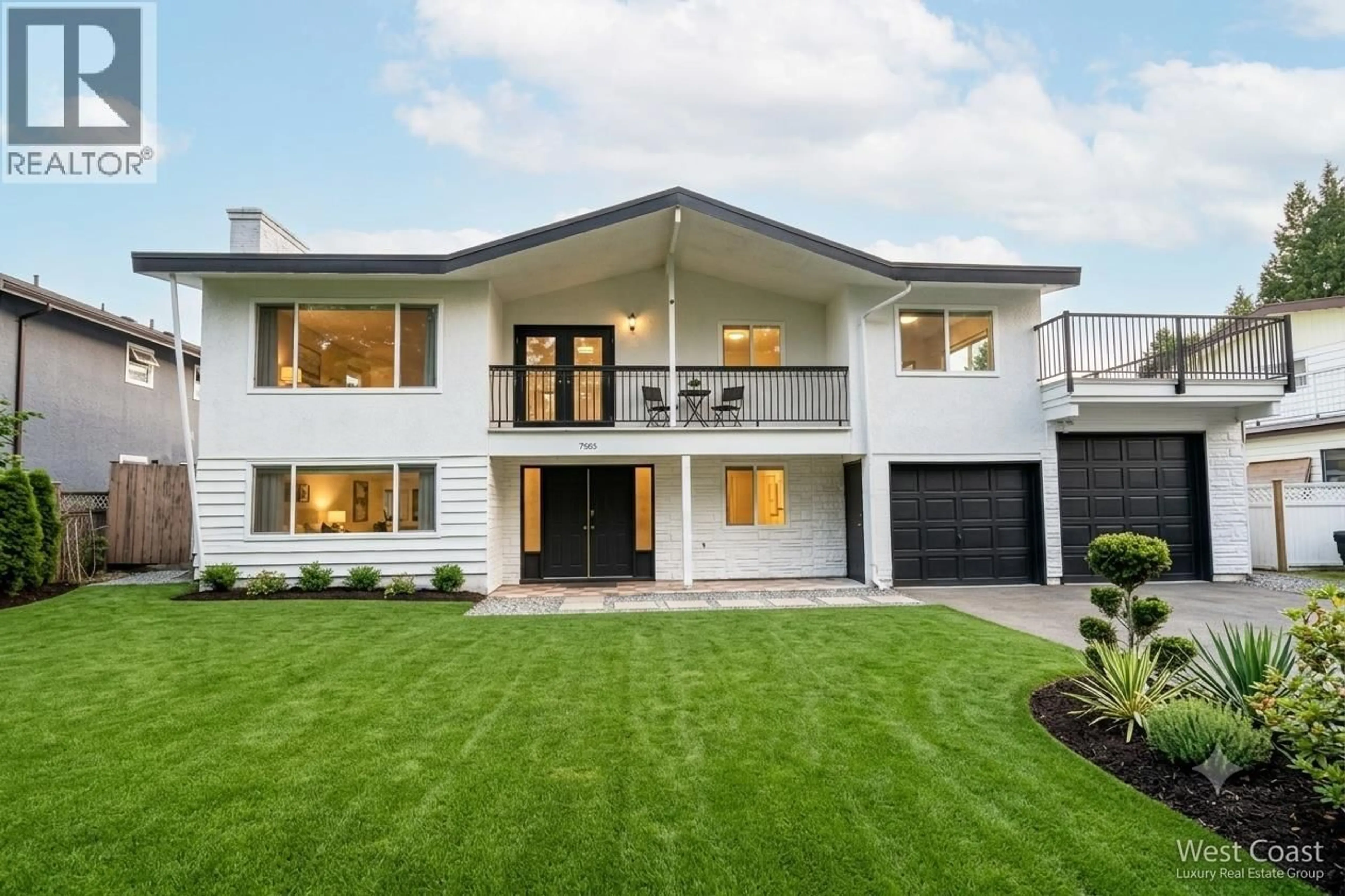Home with vinyl exterior material, street for 7969 BURNLAKE DRIVE, Burnaby British Columbia V5A2G2