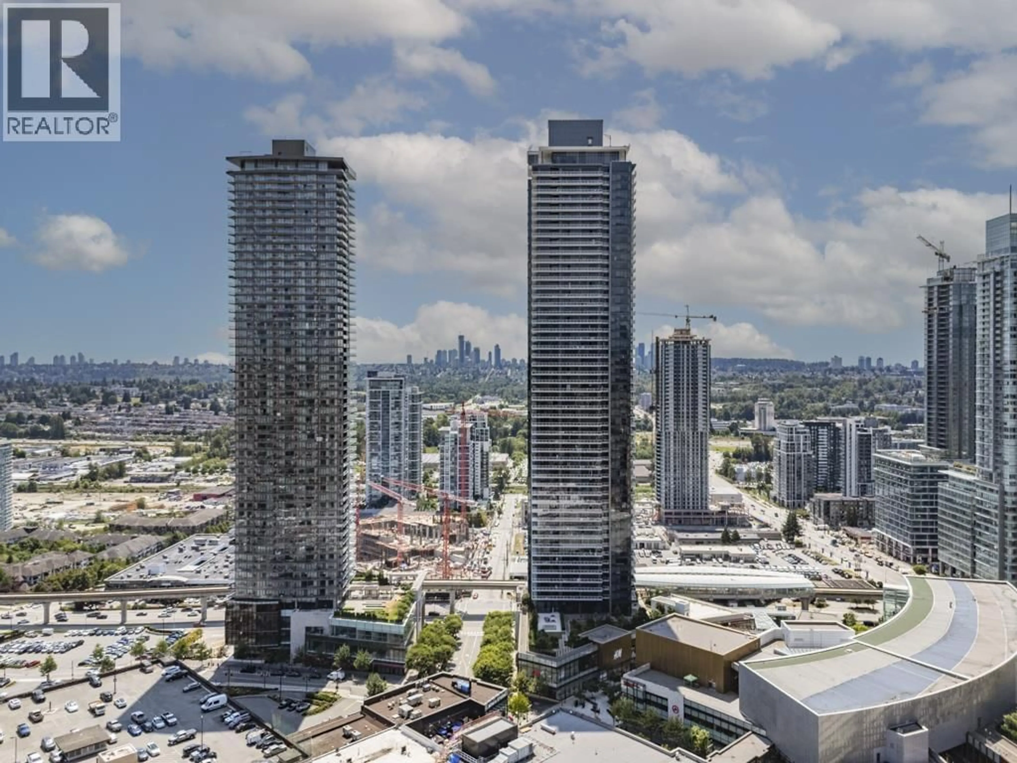 A pic from outside/outdoor area/front of a property/back of a property/a pic from drone, city buildings view from balcony for 2611 - 1955 ALPHA WAY, Burnaby British Columbia V5C0K6