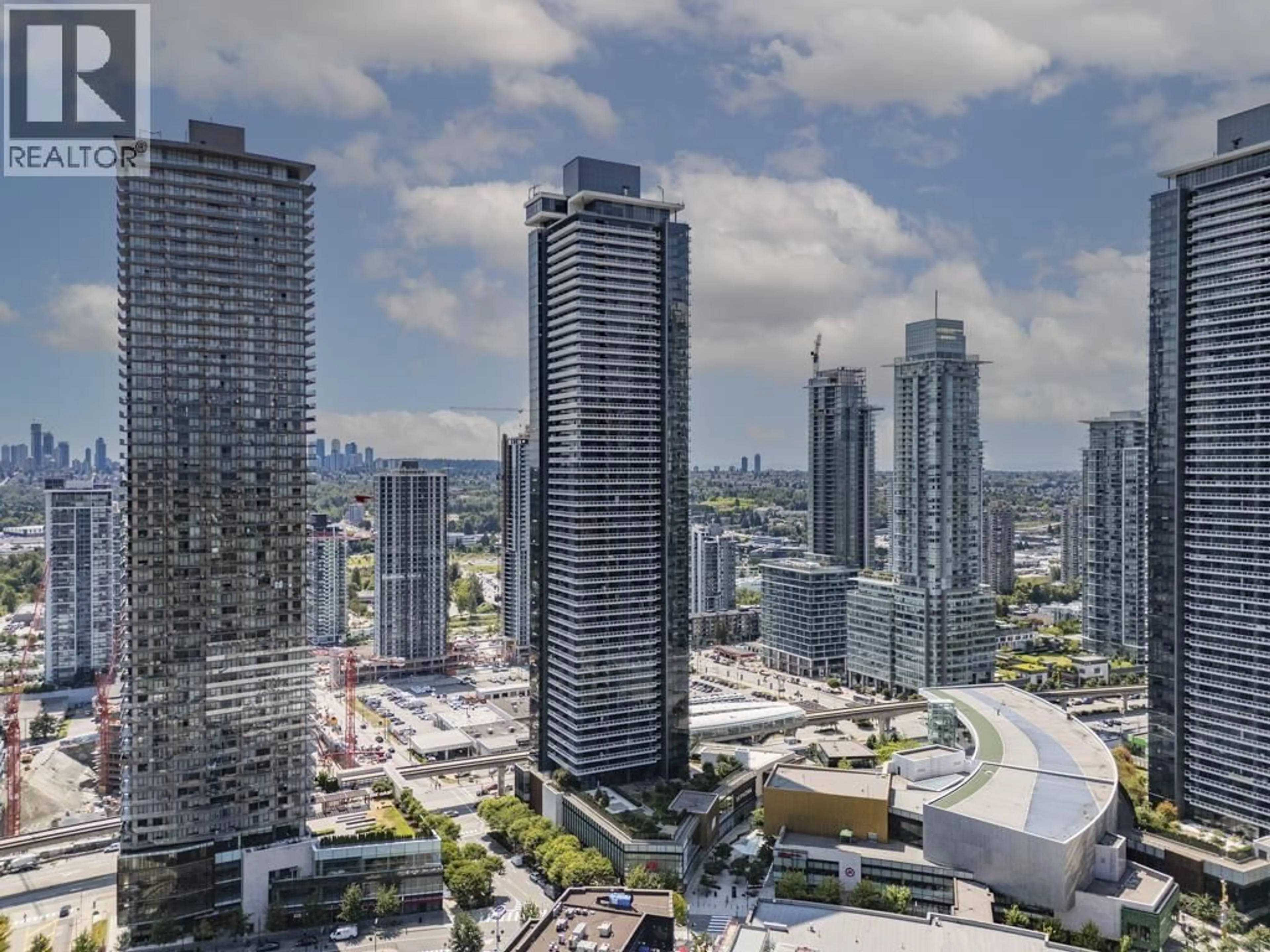 A pic from outside/outdoor area/front of a property/back of a property/a pic from drone, city buildings view from balcony for 2611 - 1955 ALPHA WAY, Burnaby British Columbia V5C0K6