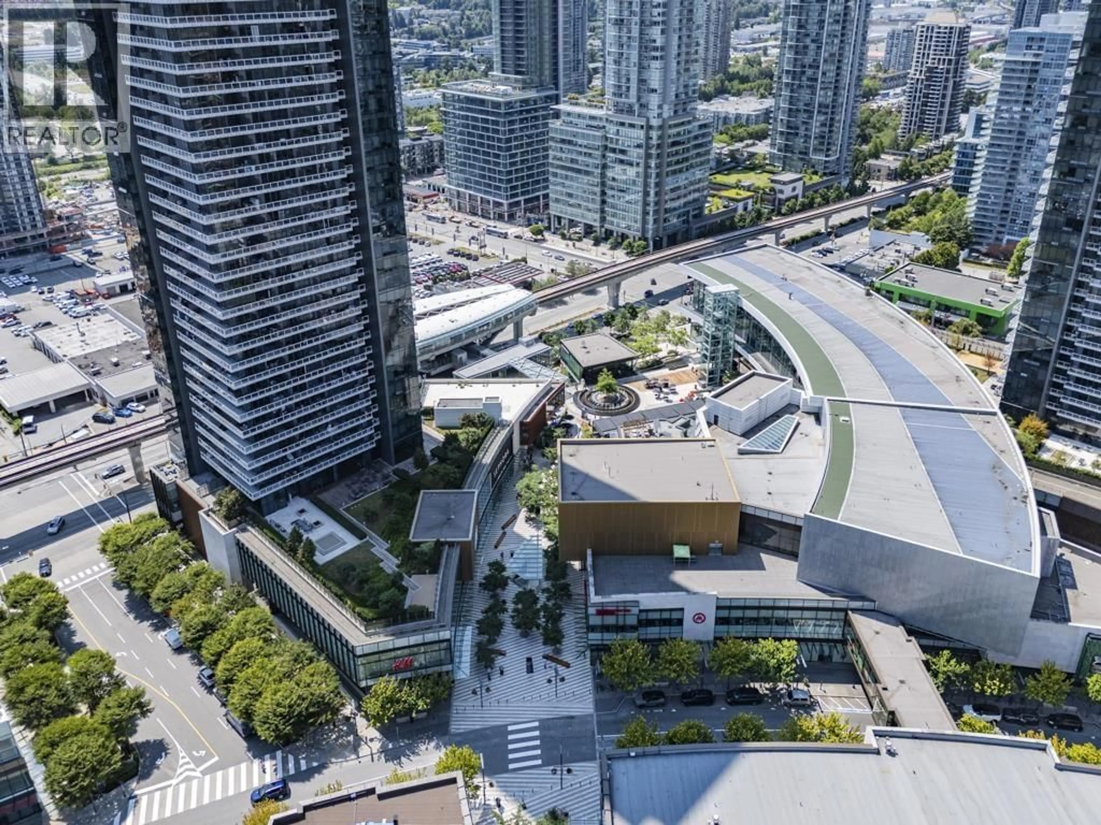 A pic from outside/outdoor area/front of a property/back of a property/a pic from drone, city buildings view from balcony for 2611 - 1955 ALPHA WAY, Burnaby British Columbia V5C0K6