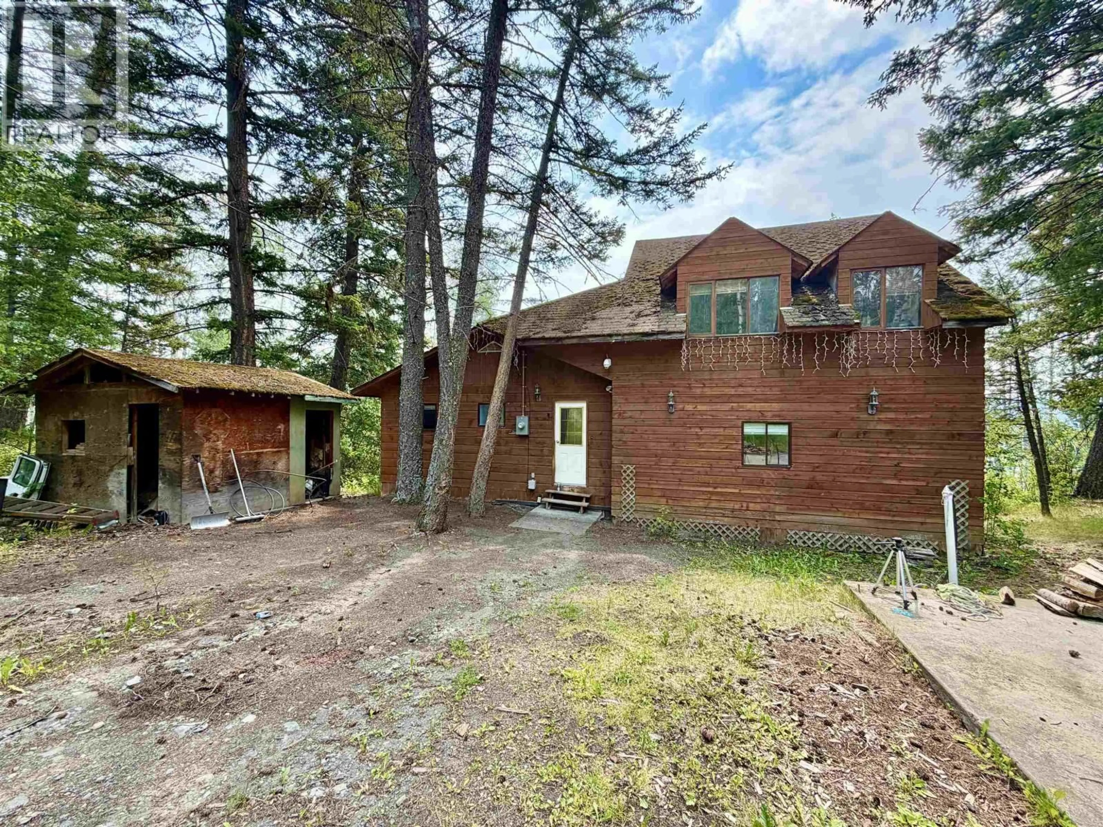 A pic from outside/outdoor area/front of a property/back of a property/a pic from drone, forest/trees view for 7786 BRIDGE LAKE ROAD, Bridge Lake British Columbia V0K1X2