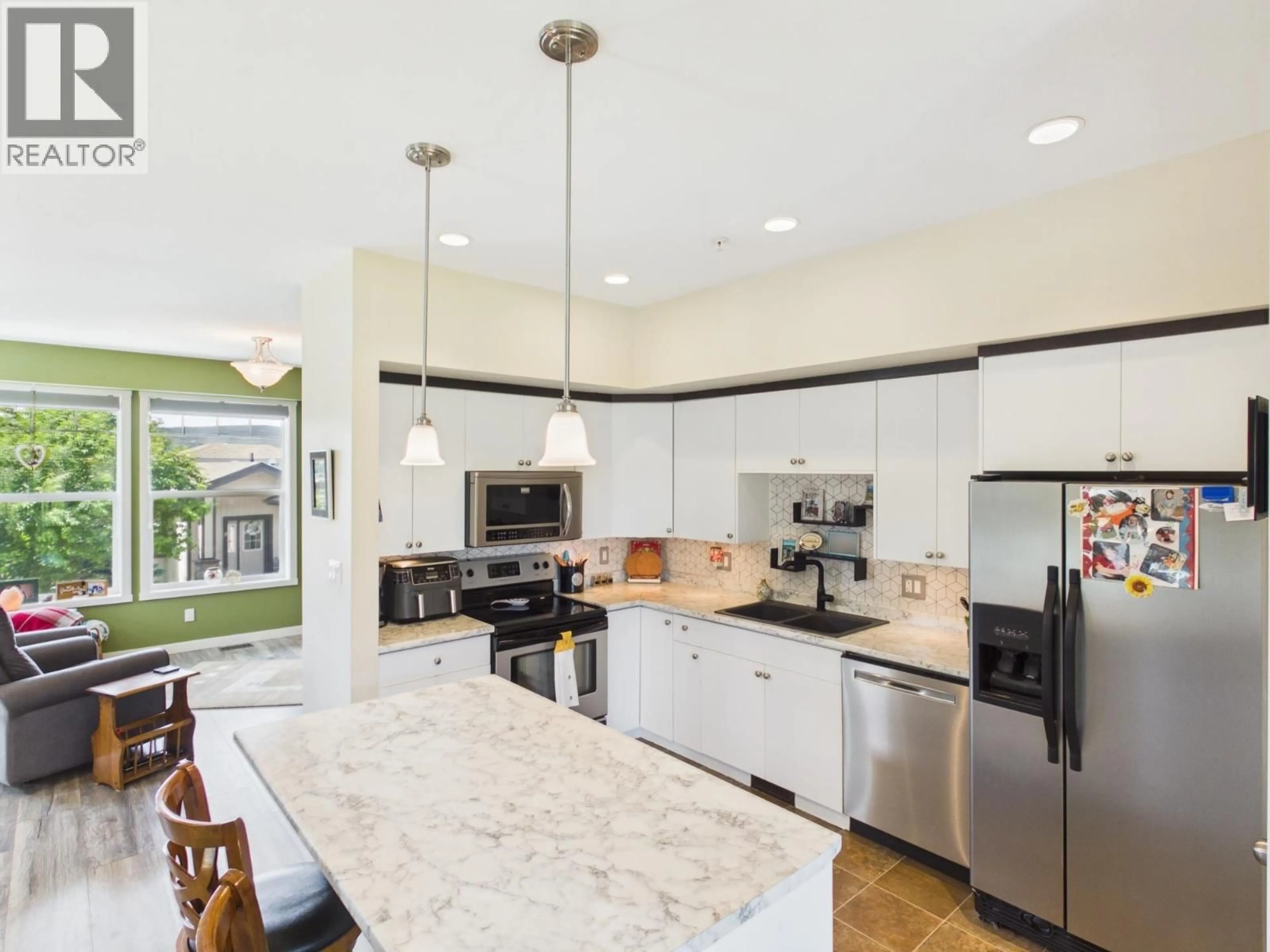Open concept kitchen, ceramic/tile floor for 1 - 1880 HAMEL ROAD, Williams Lake British Columbia V2G0A4