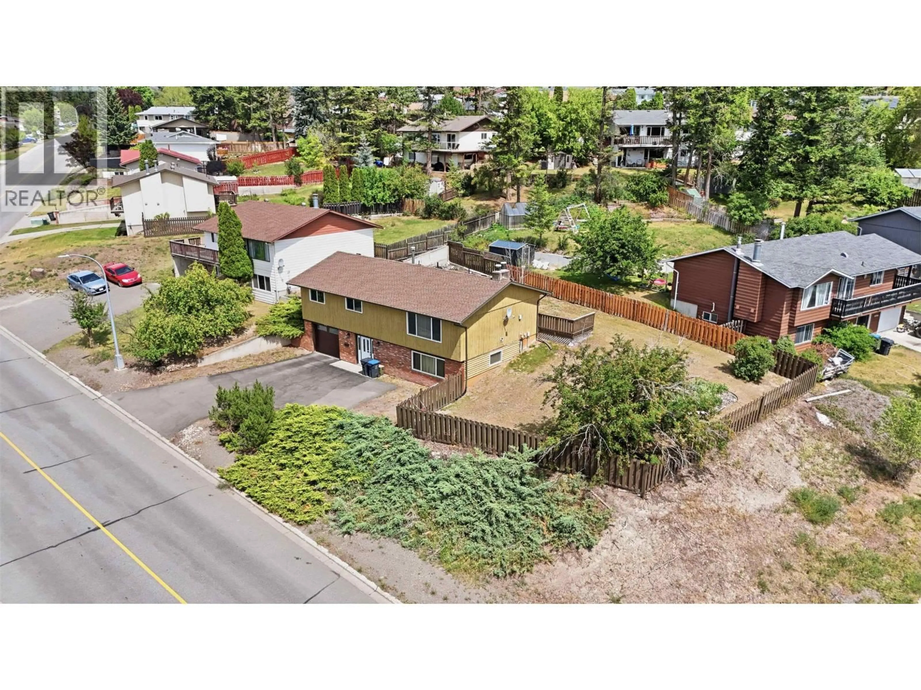 A pic from outside/outdoor area/front of a property/back of a property/a pic from drone, street for 130 MIDNIGHT DRIVE, Williams Lake British Columbia V2G4K1