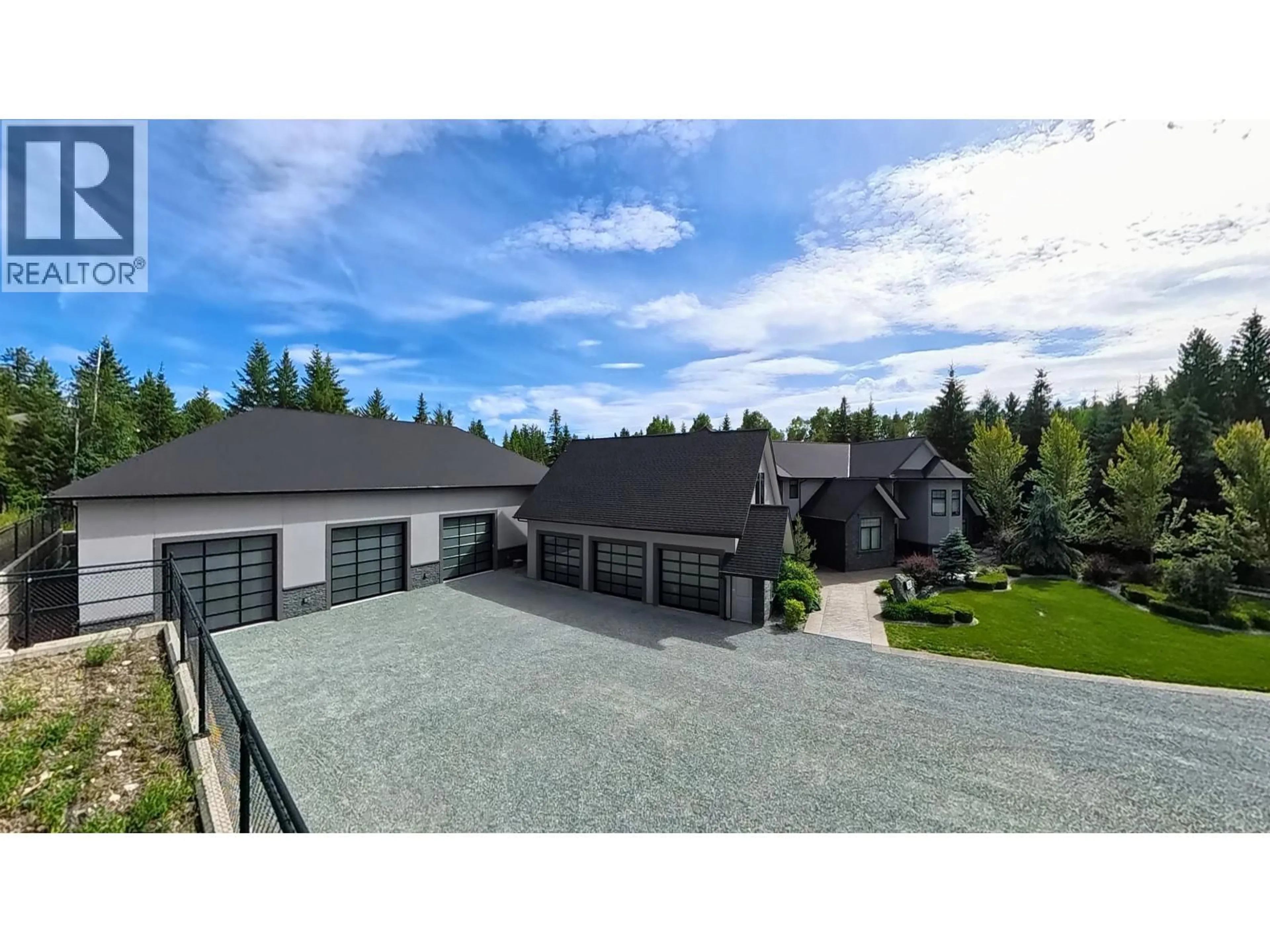 A pic from outside/outdoor area/front of a property/back of a property/a pic from drone, mountain view for 3985 EVA PLACE, Prince George British Columbia V2K4Z4