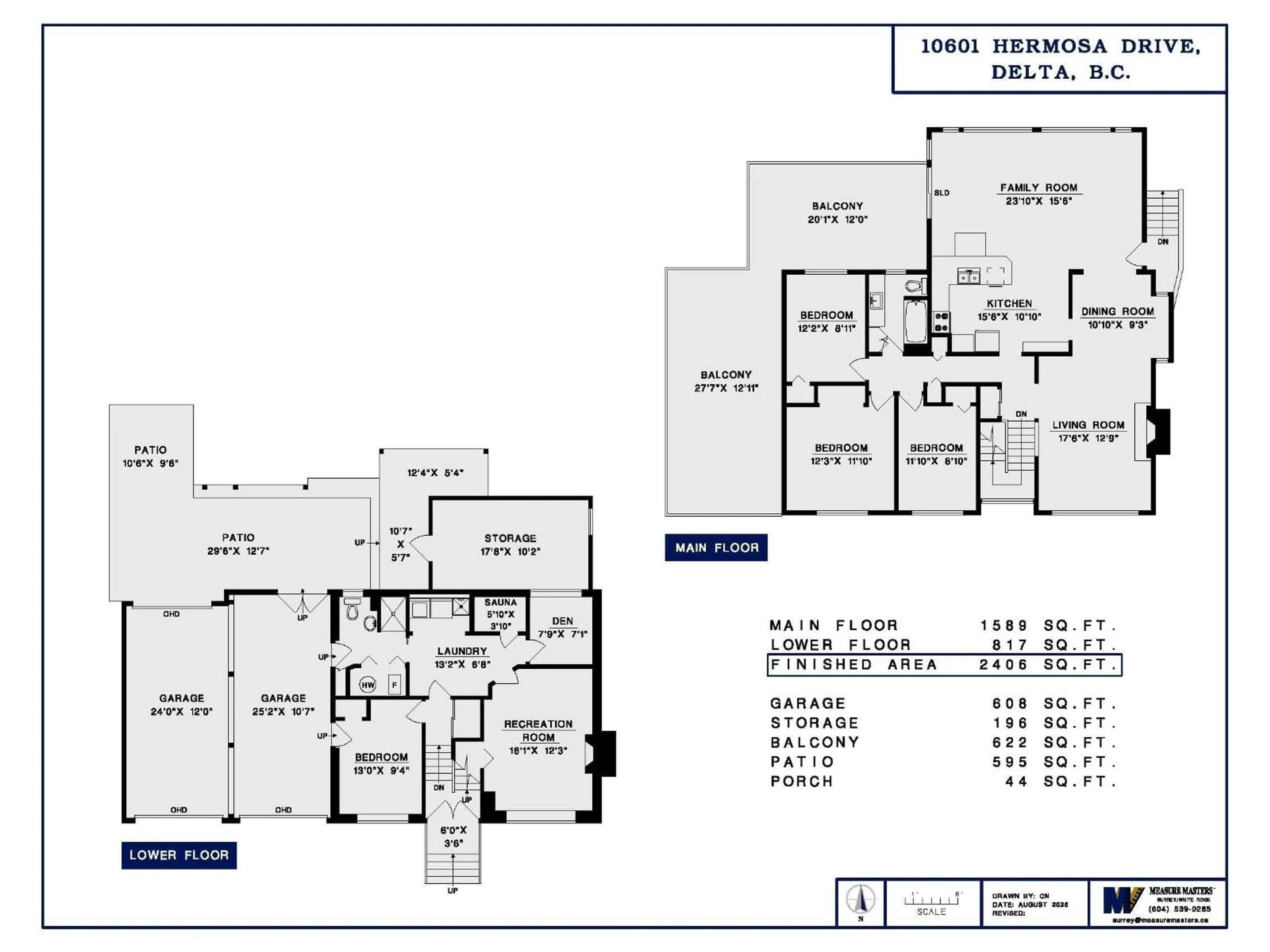 Floor plan for 10601 HERMOSA DRIVE, Delta British Columbia V4C6S8