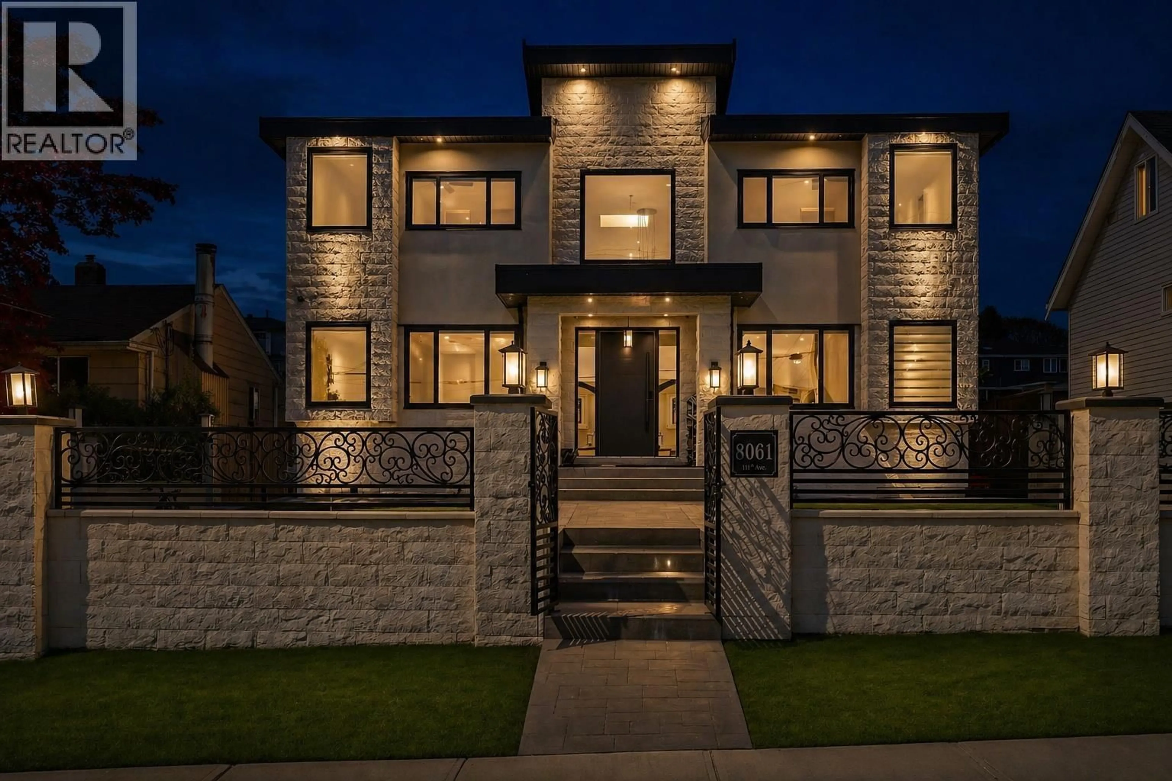 Home with brick exterior material, street for 8061 11TH AVENUE, Burnaby British Columbia V3N2N8