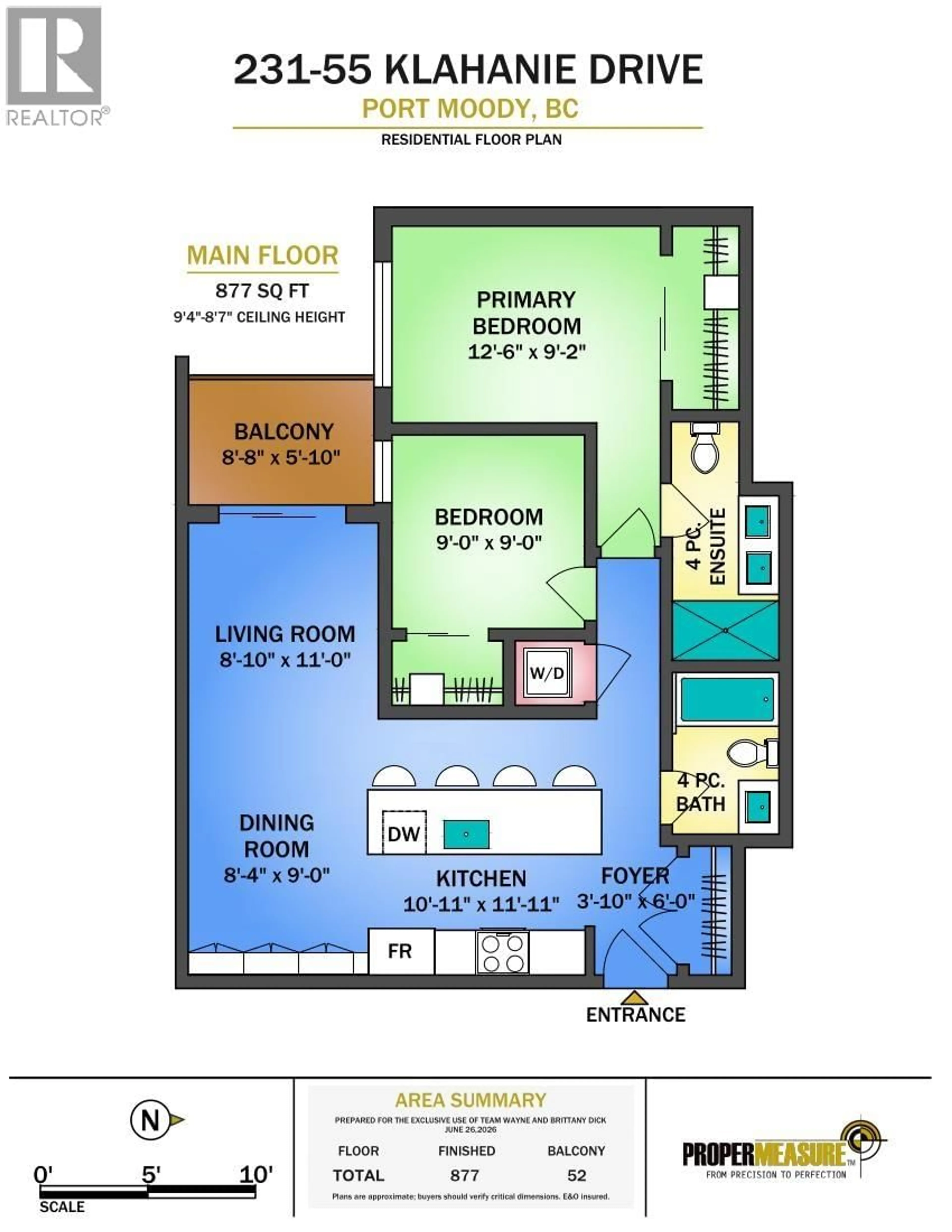 Floor plan for 231 - 55 KLAHANIE DRIVE, Port Moody British Columbia V3H0M9