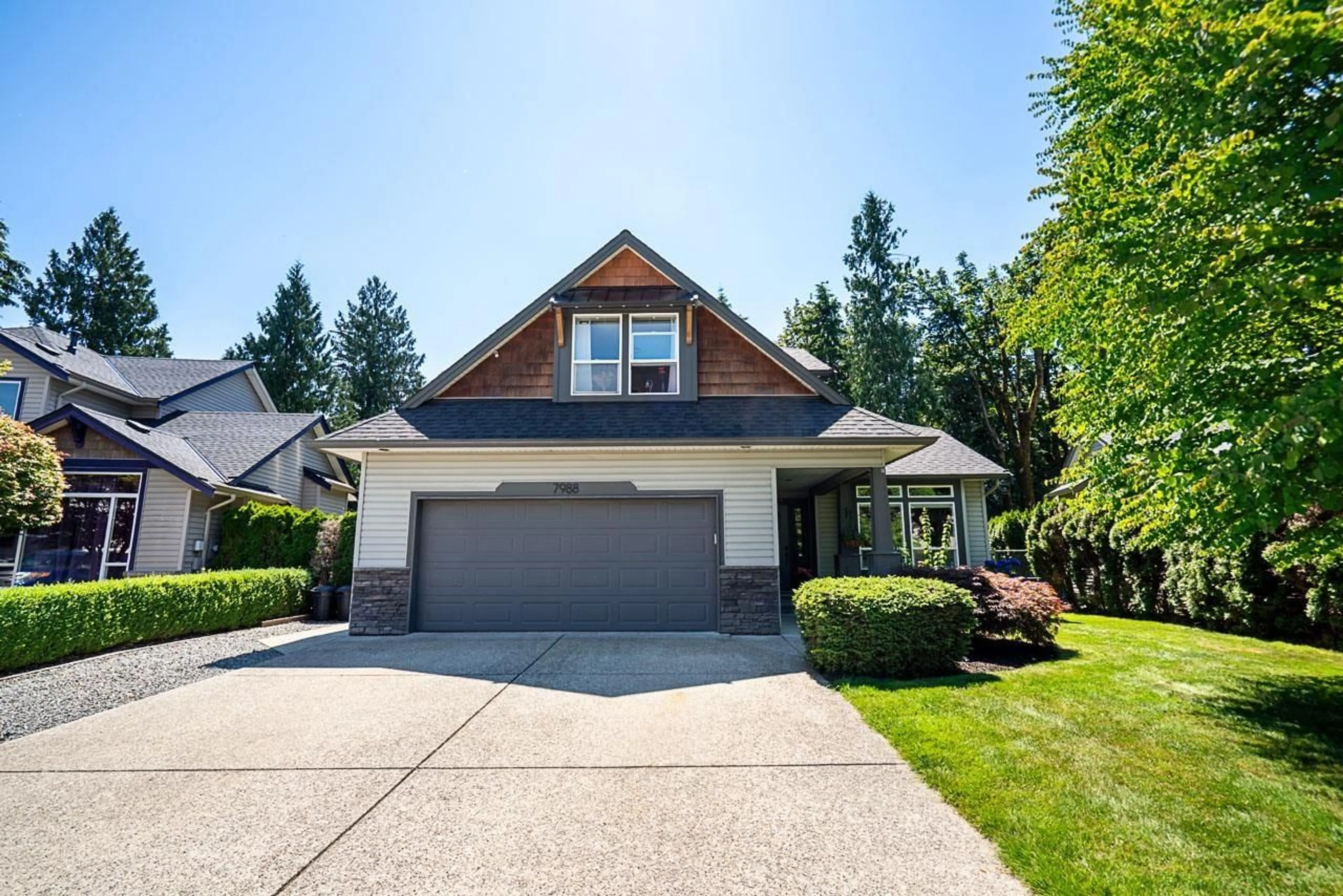 Home with vinyl exterior material, street for 7988 MELBURN DRIVE, Mission British Columbia V2V7B5