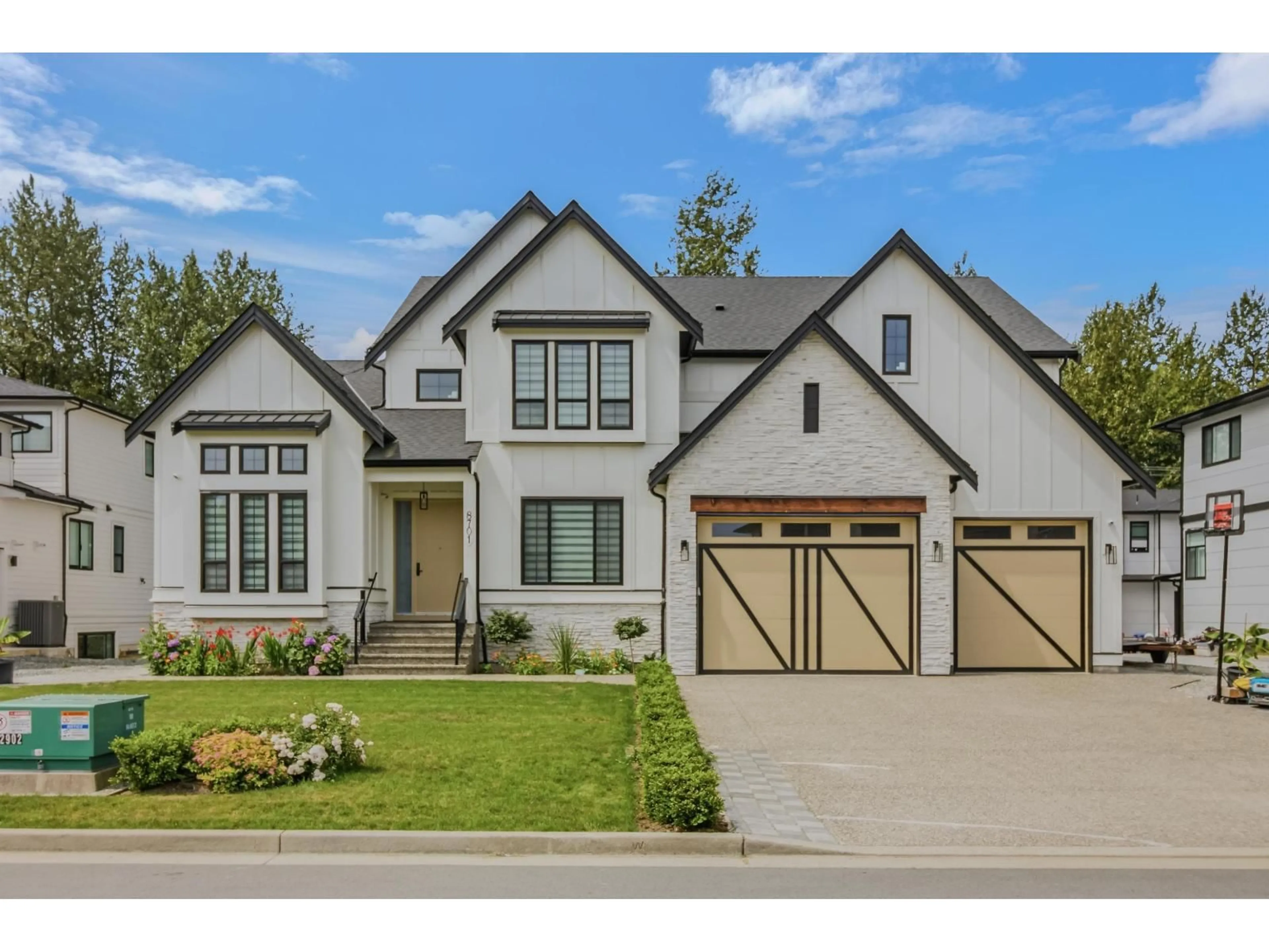 Home with brick exterior material, street for 8701 CLEVEN DRIVE, Mission British Columbia V2V6Y6