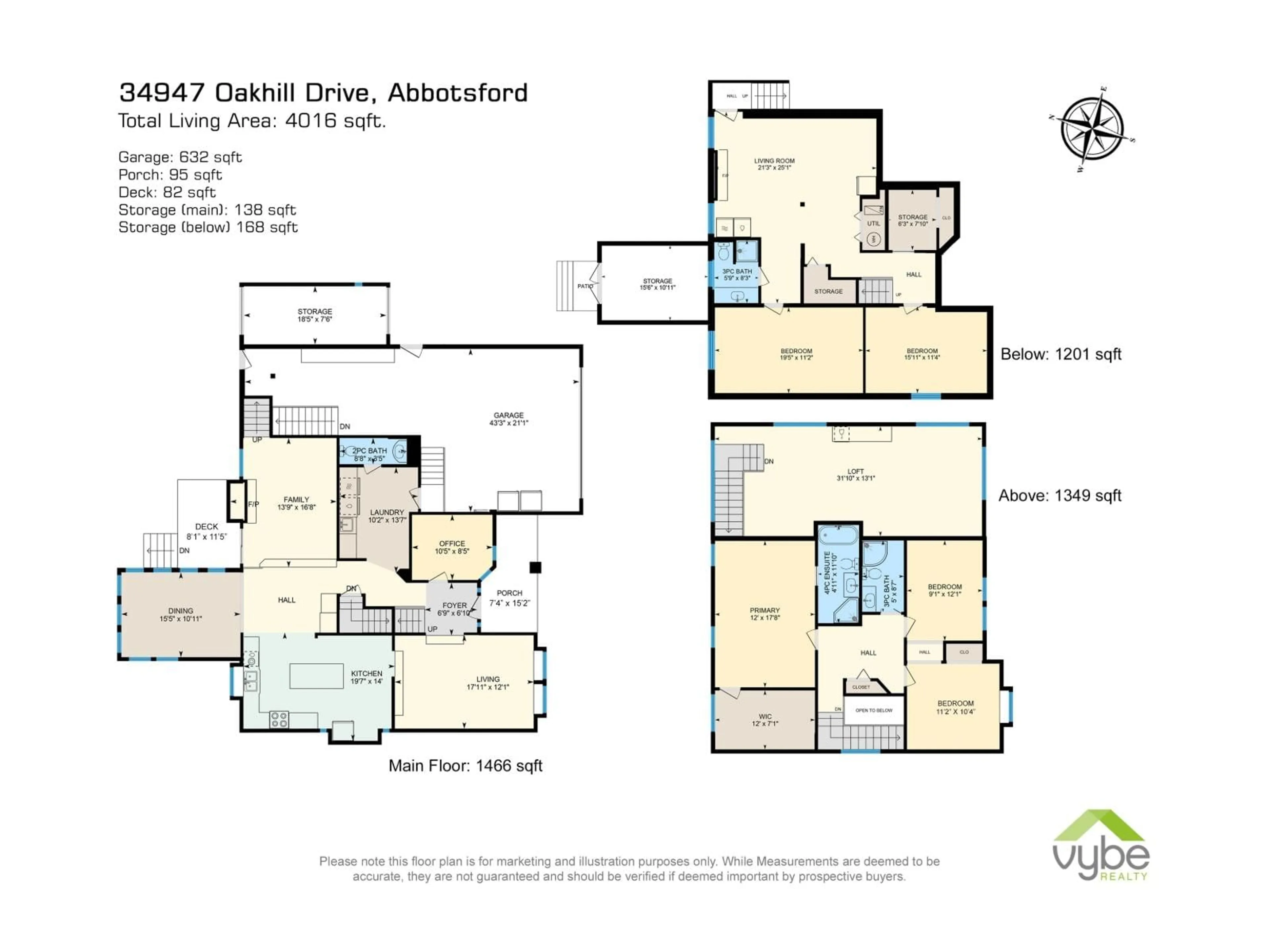Floor plan for 34947 OAKHILL DRIVE, Abbotsford British Columbia V2S7R3